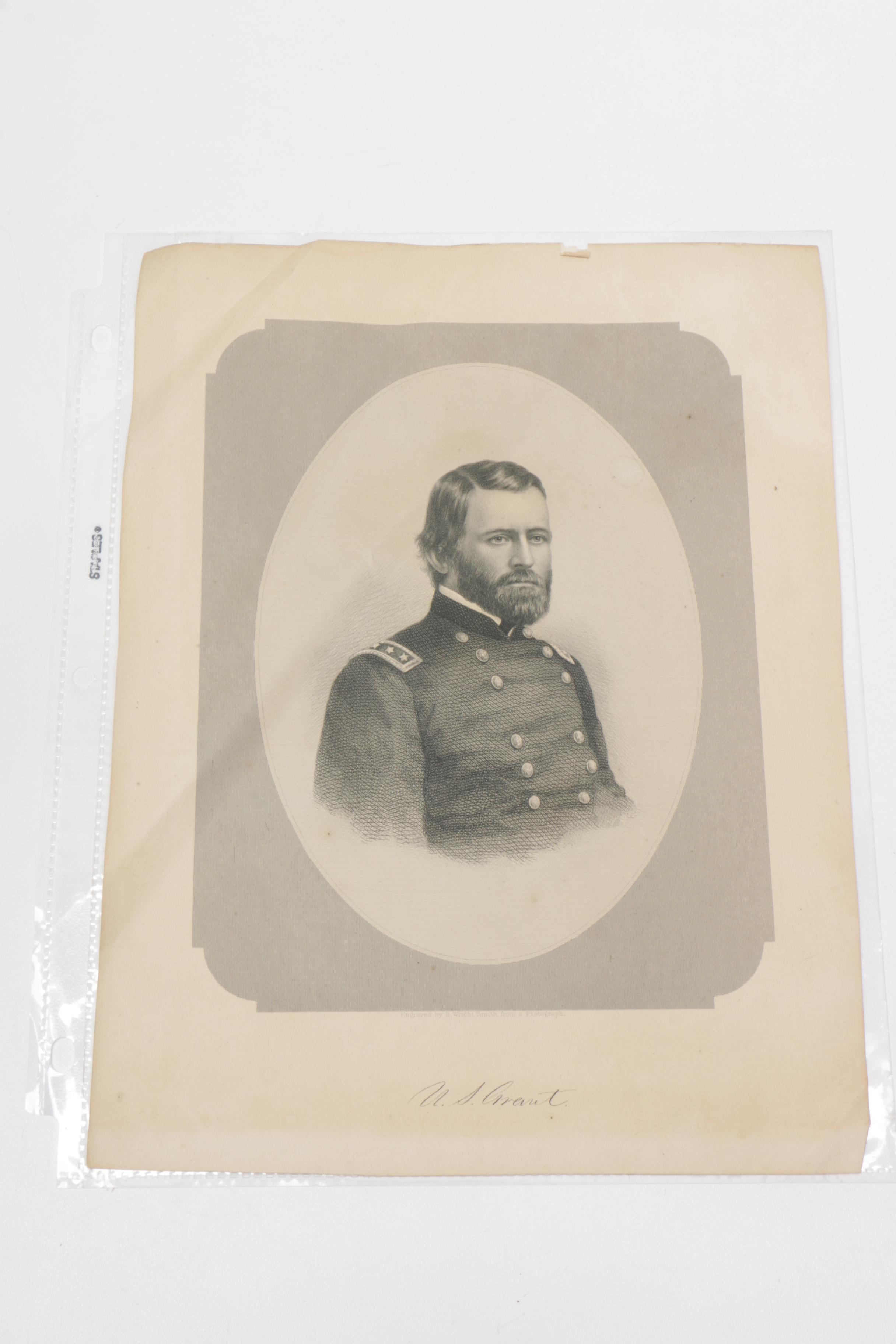 Ulysses S. Grant Related Lithograph Prints, Portraits, and Sheet Music