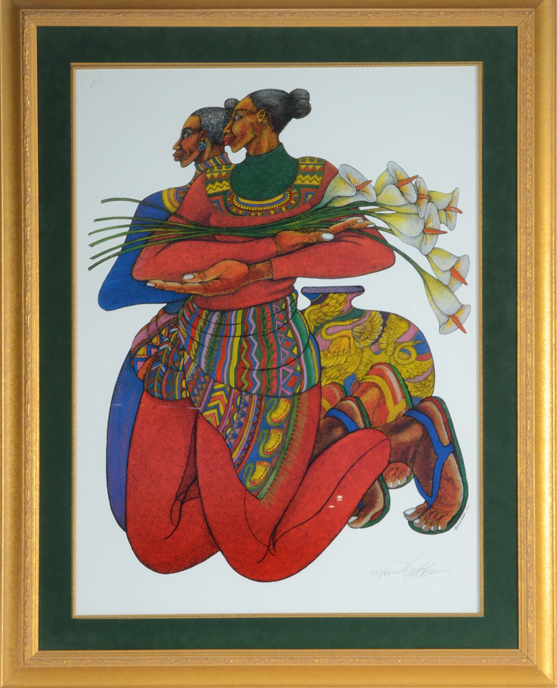 Charles Bibbs Limited Edition Offset Lithograph Print "More Lilies"