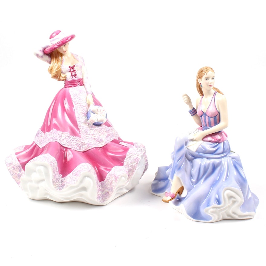 Royal Doulton "Thinking of You" and "Just for You" Figurines