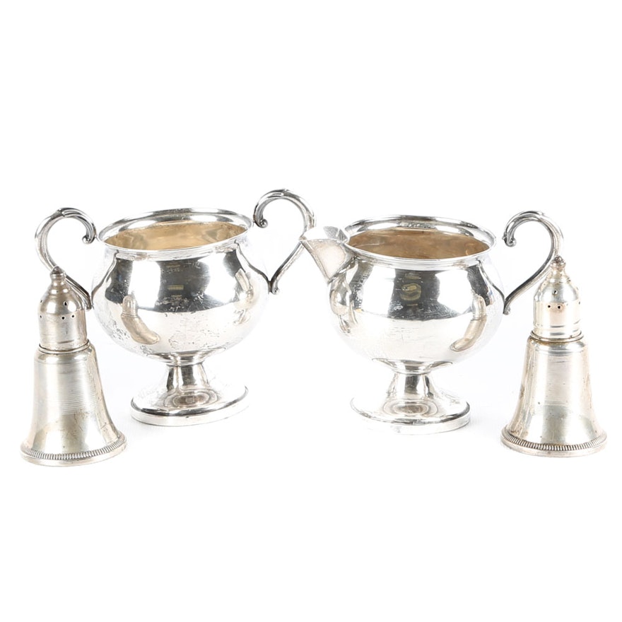 Weighted Sterling Silver Tableware including Fisher