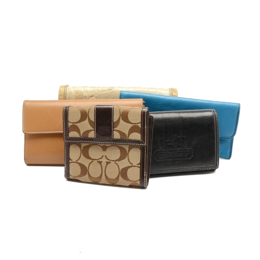 Collection of Designer Wallets including Coach and Michael Kors