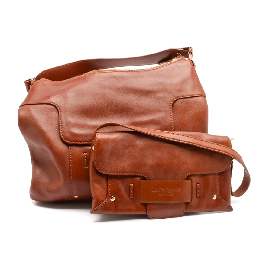 Kate Spade Brown Leather Handbags