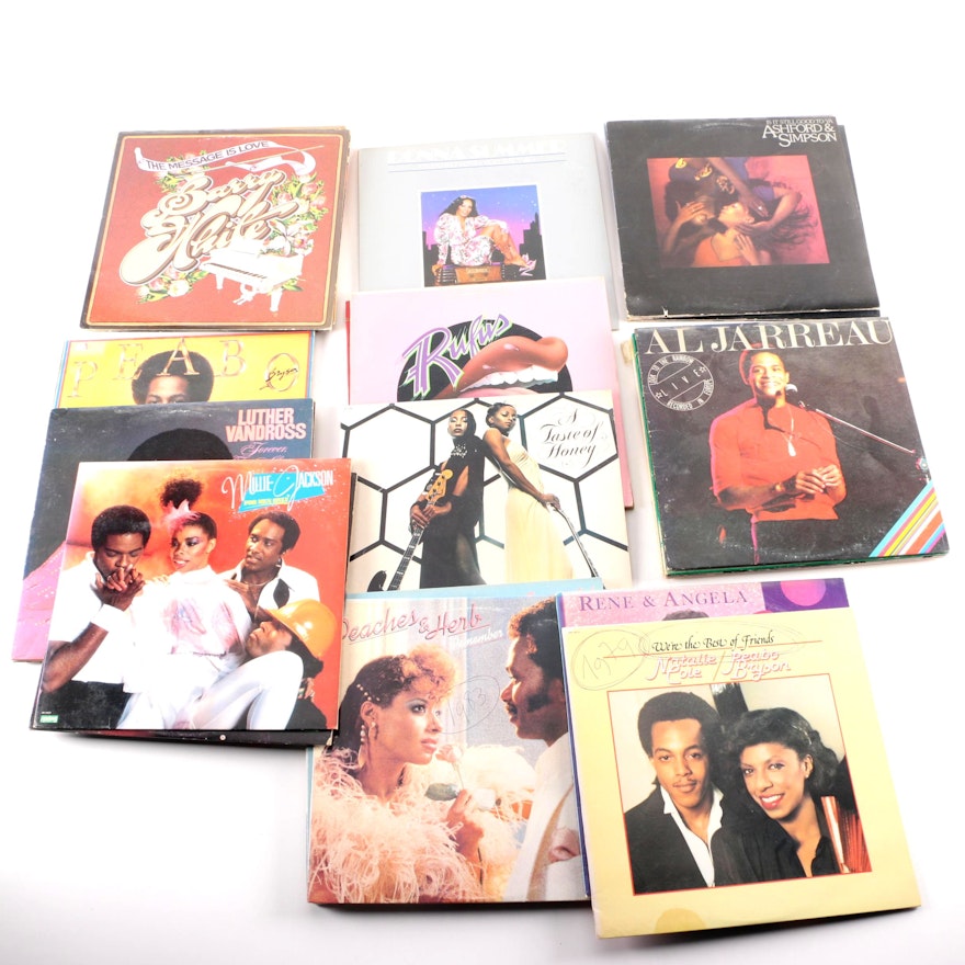 Soul and R&B Records Including Donna Summer, Barry White, and Others