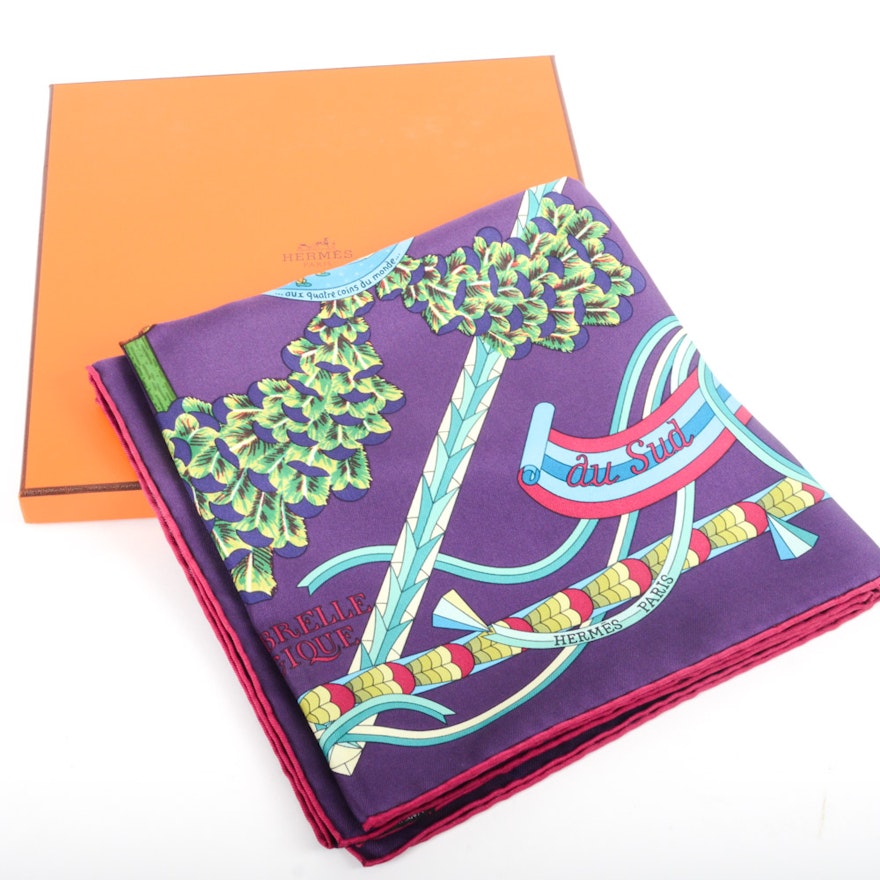 Hermès "L'Ombrelle Magique" Silk Scarf