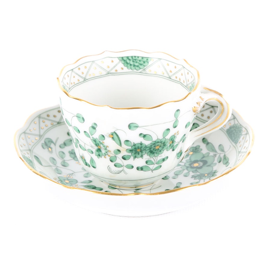 Meissen Porcelain Teacup and Saucer