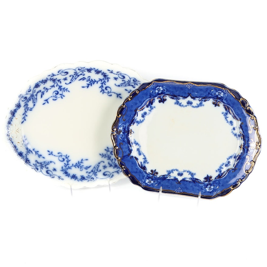 Blue and White Porcelain Platters