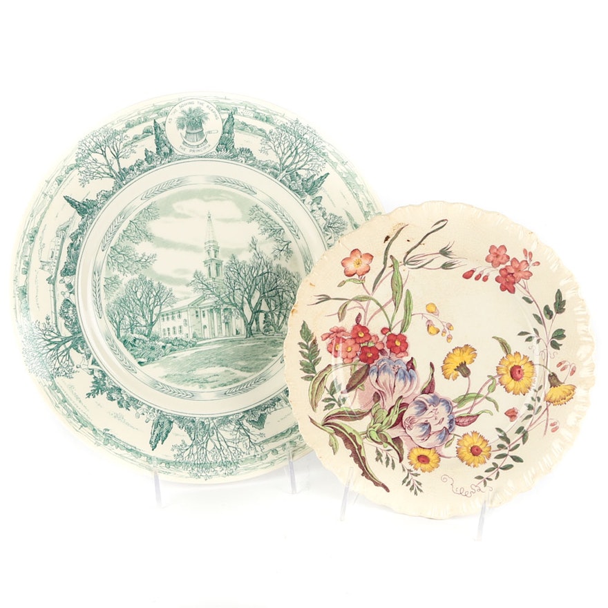 Wedgwood Plates including "Chapel at The Principia College"