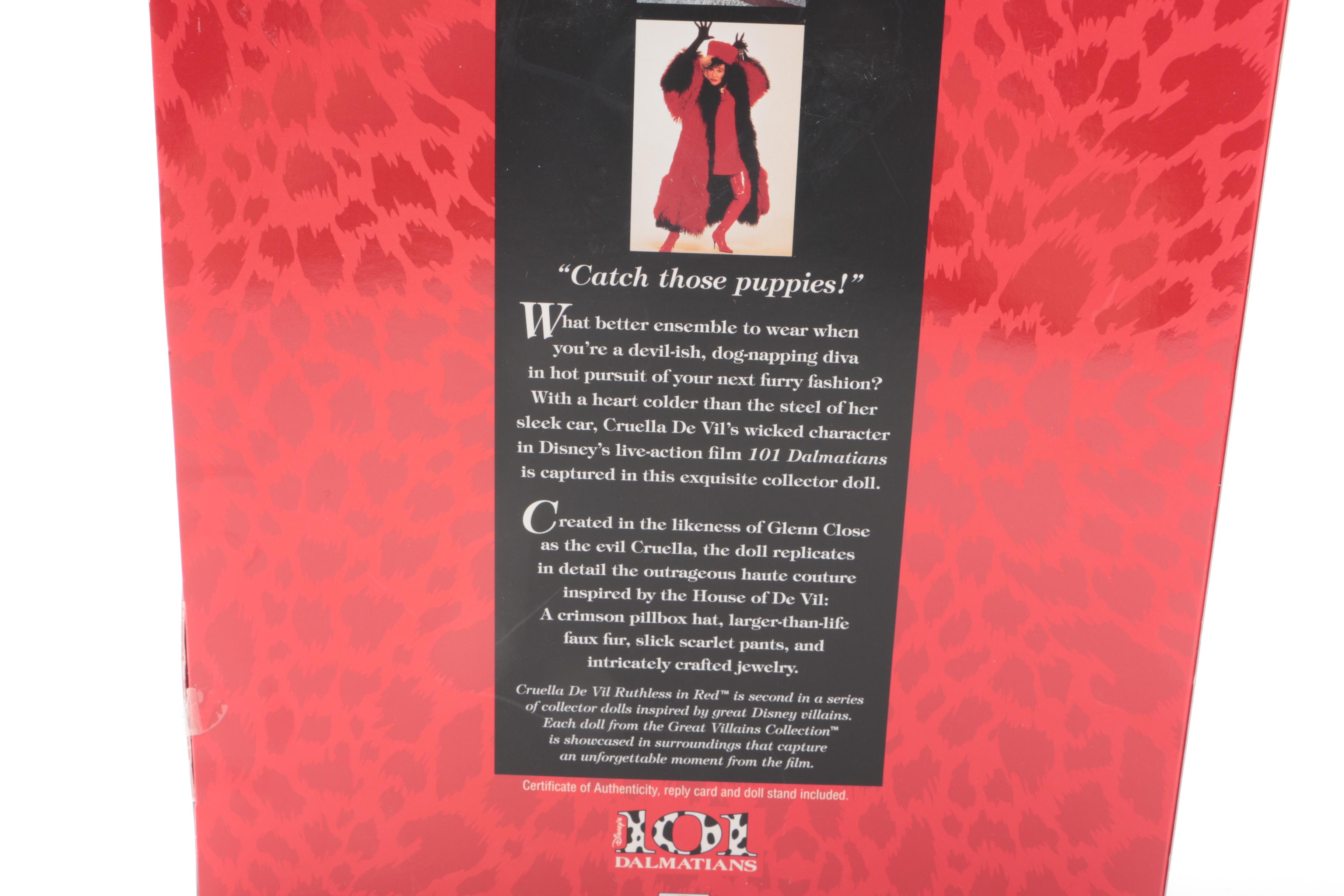 Special Edition Barbie Dolls Including Cruella De Vil