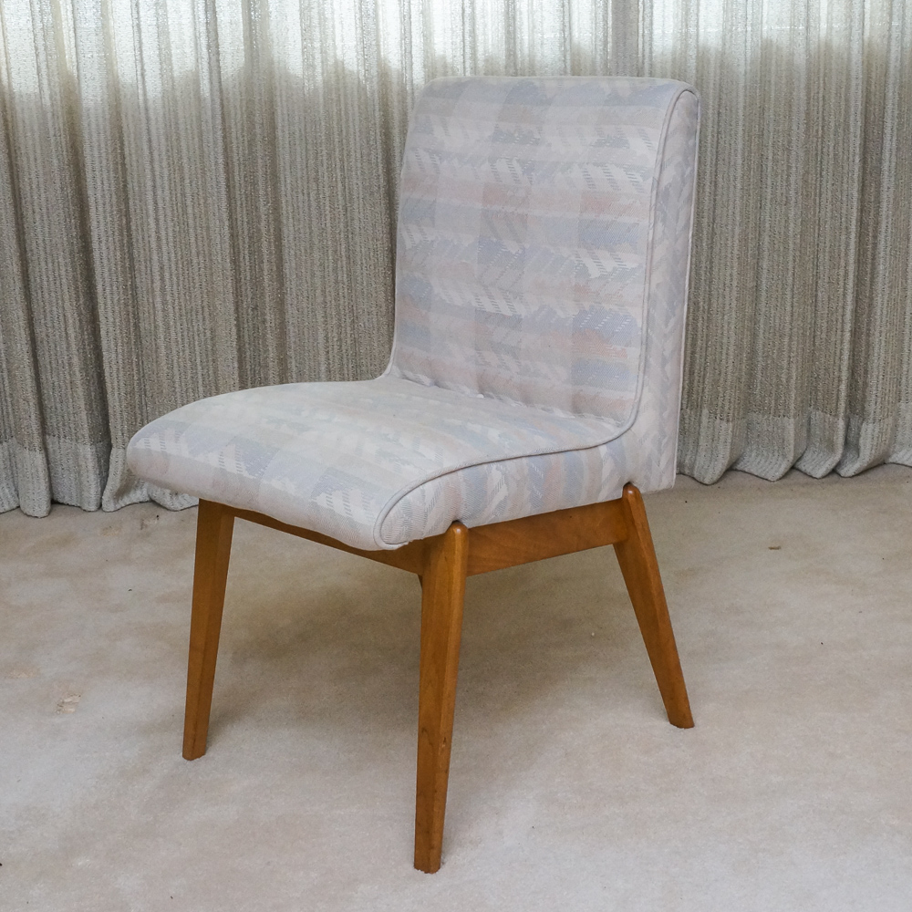 Modern Style Low Back Chairs with Contemporary Upholstery