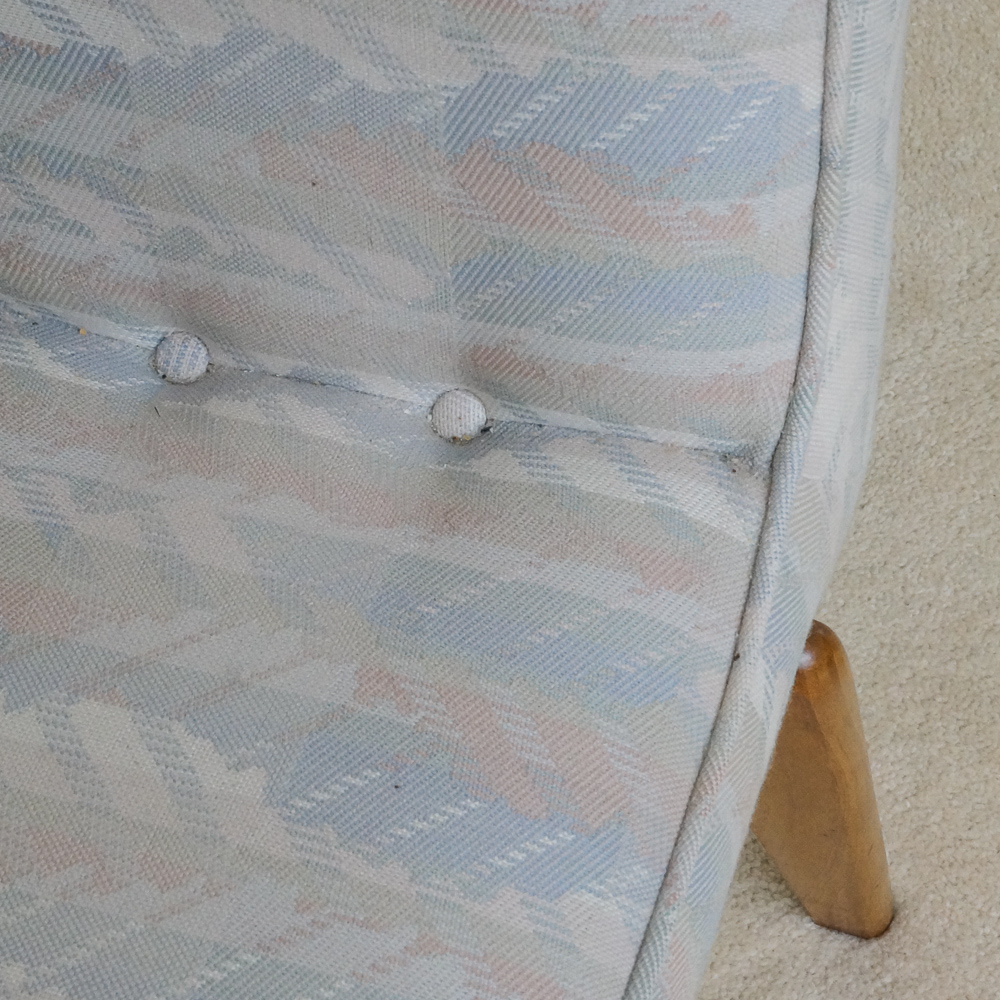 Modern Style Low Back Chairs with Contemporary Upholstery