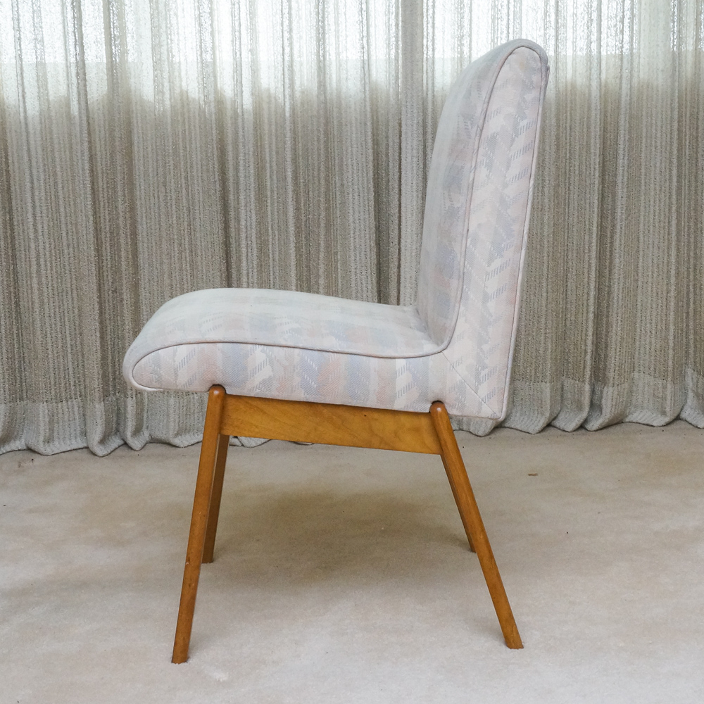 Modern Style Low Back Chairs with Contemporary Upholstery