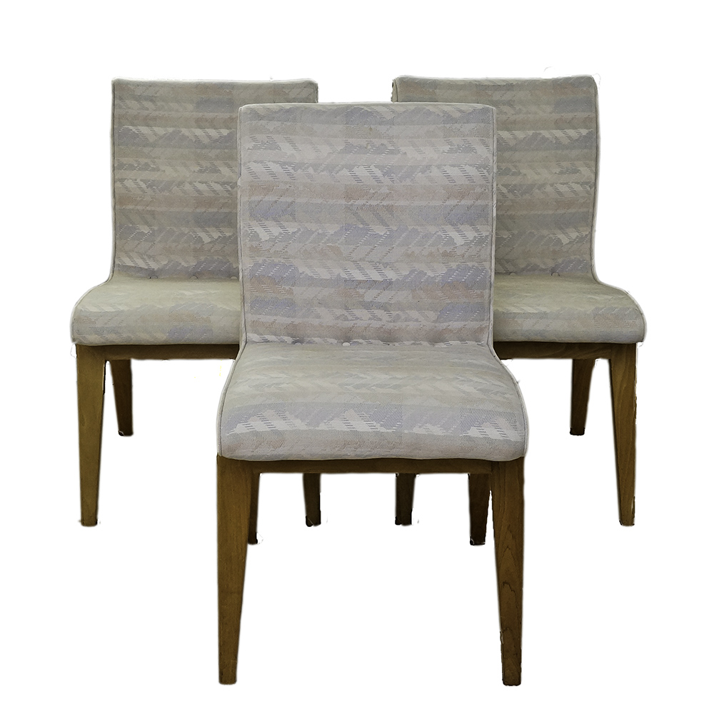 Modern Style Low Back Chairs with Contemporary Upholstery