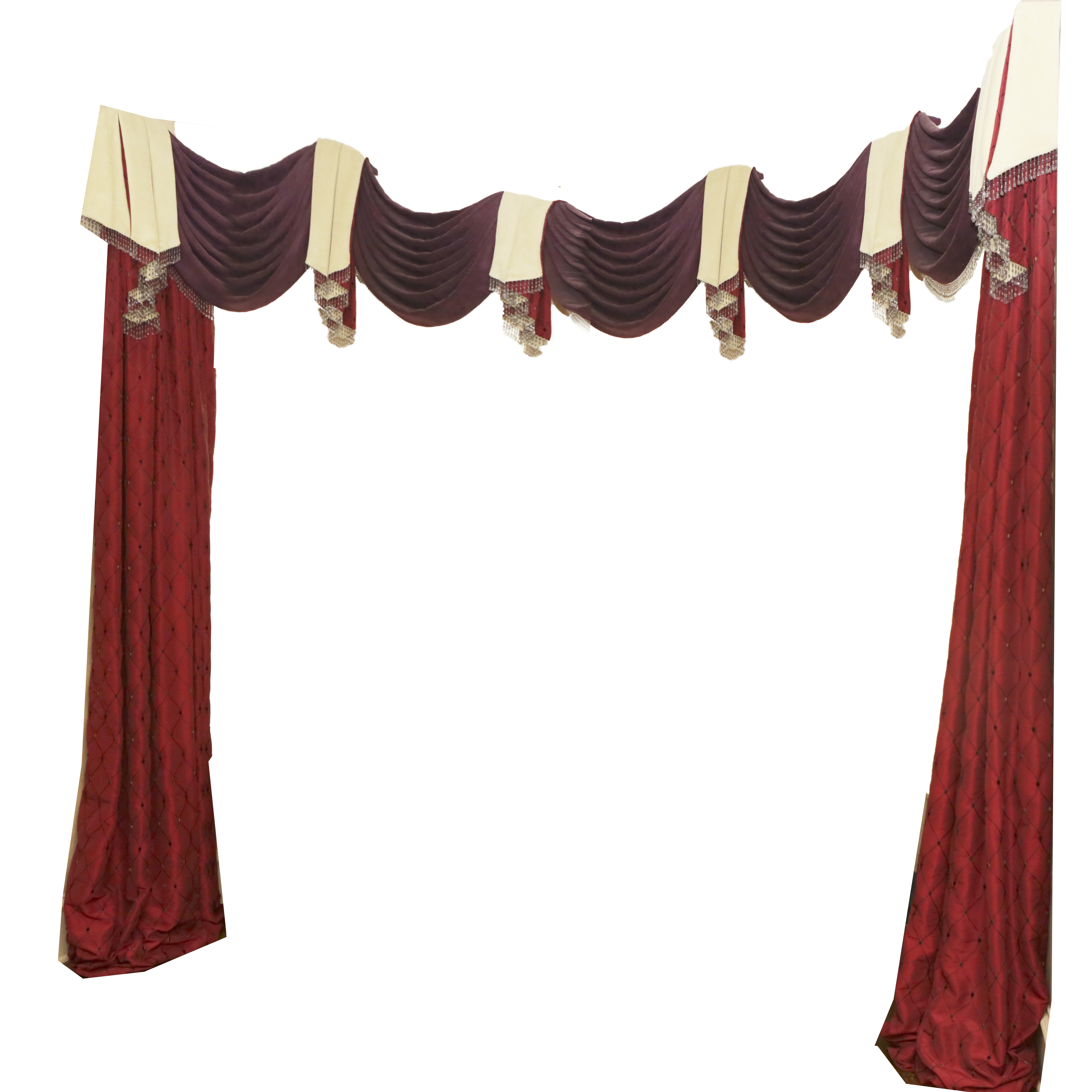Custom Designer Drapery Panels and Swag Valances