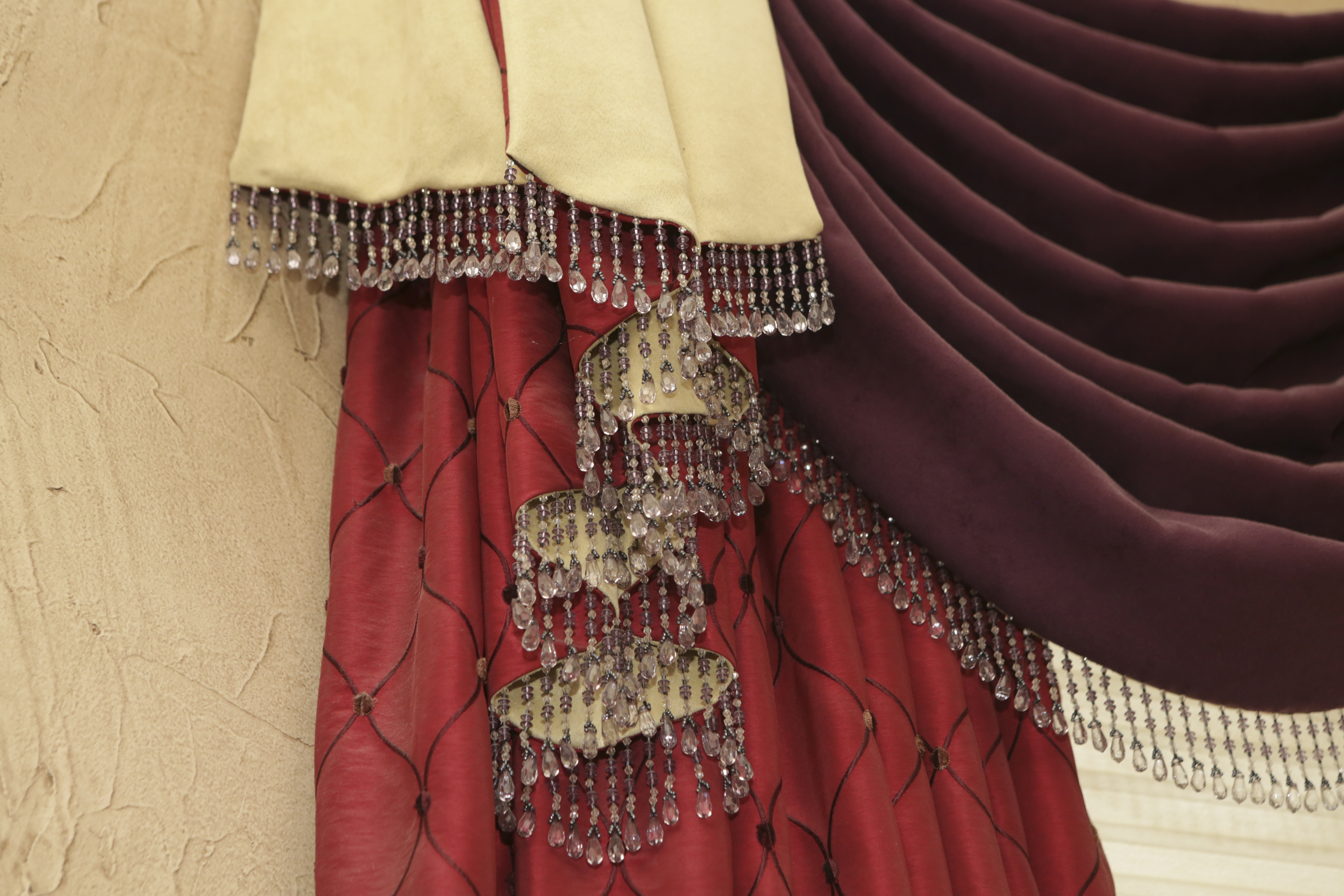 Custom Designer Drapery Panels and Swag Valances