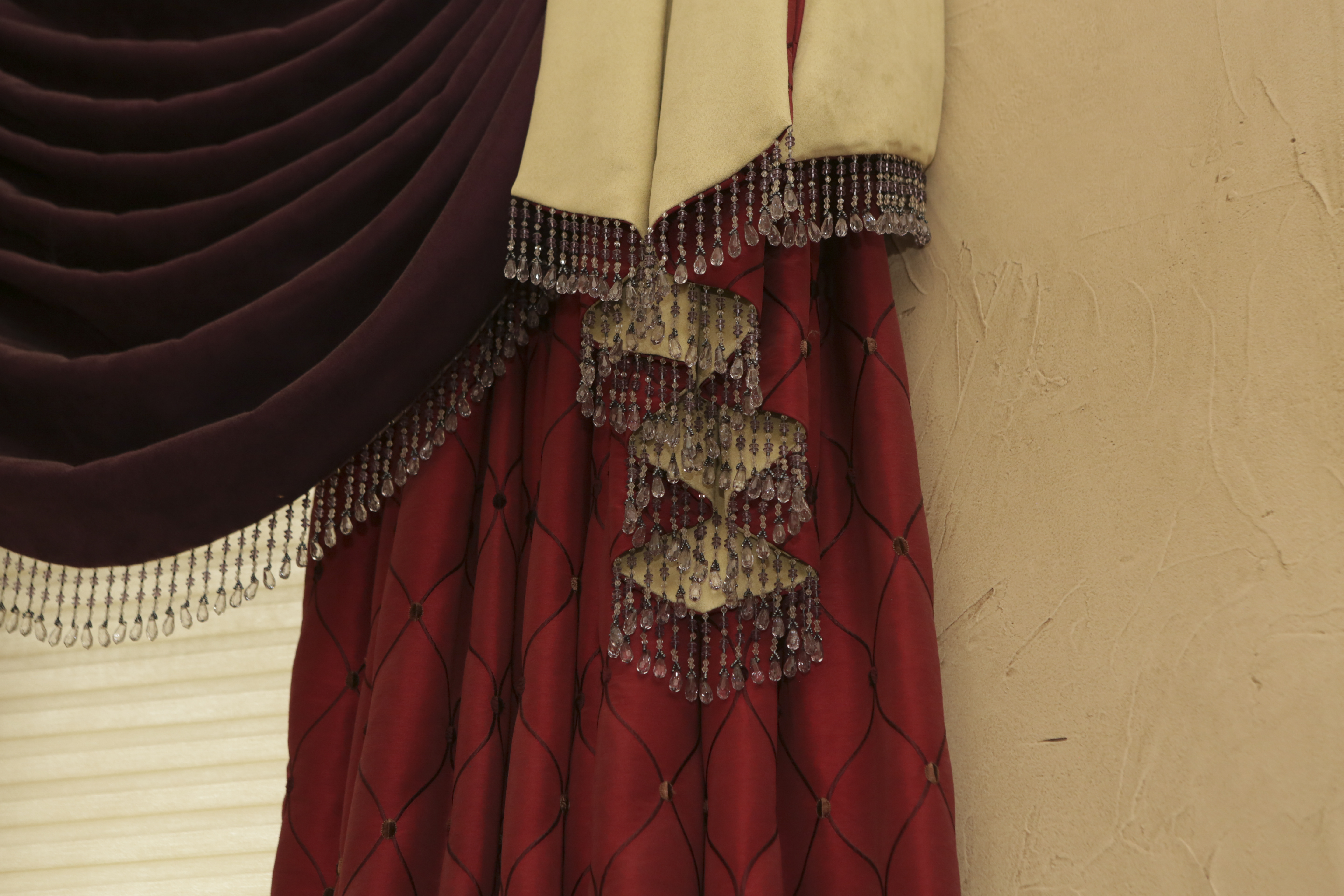 Custom Designer Drapery Panels and Swag Valances