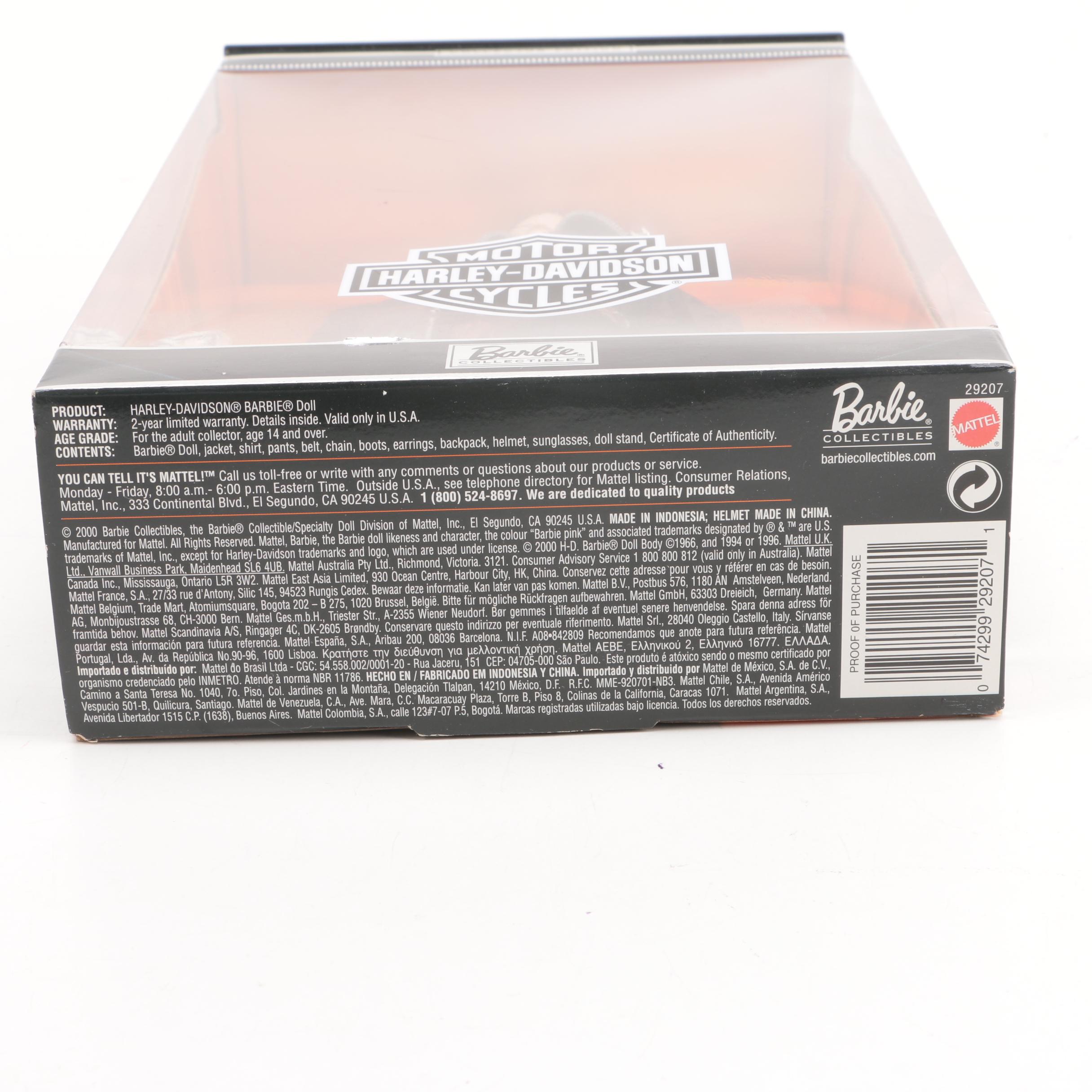 1999 Mattel "Harley Davidson Barbie" Dolls