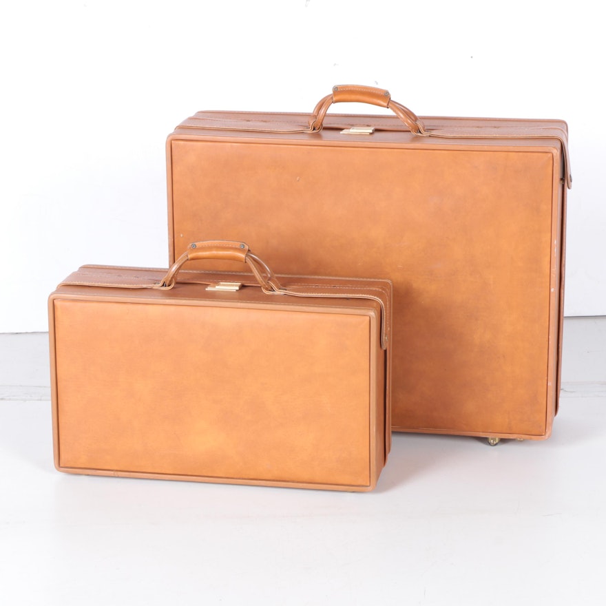 Vintage Hartmann Faux Leather Suitcases