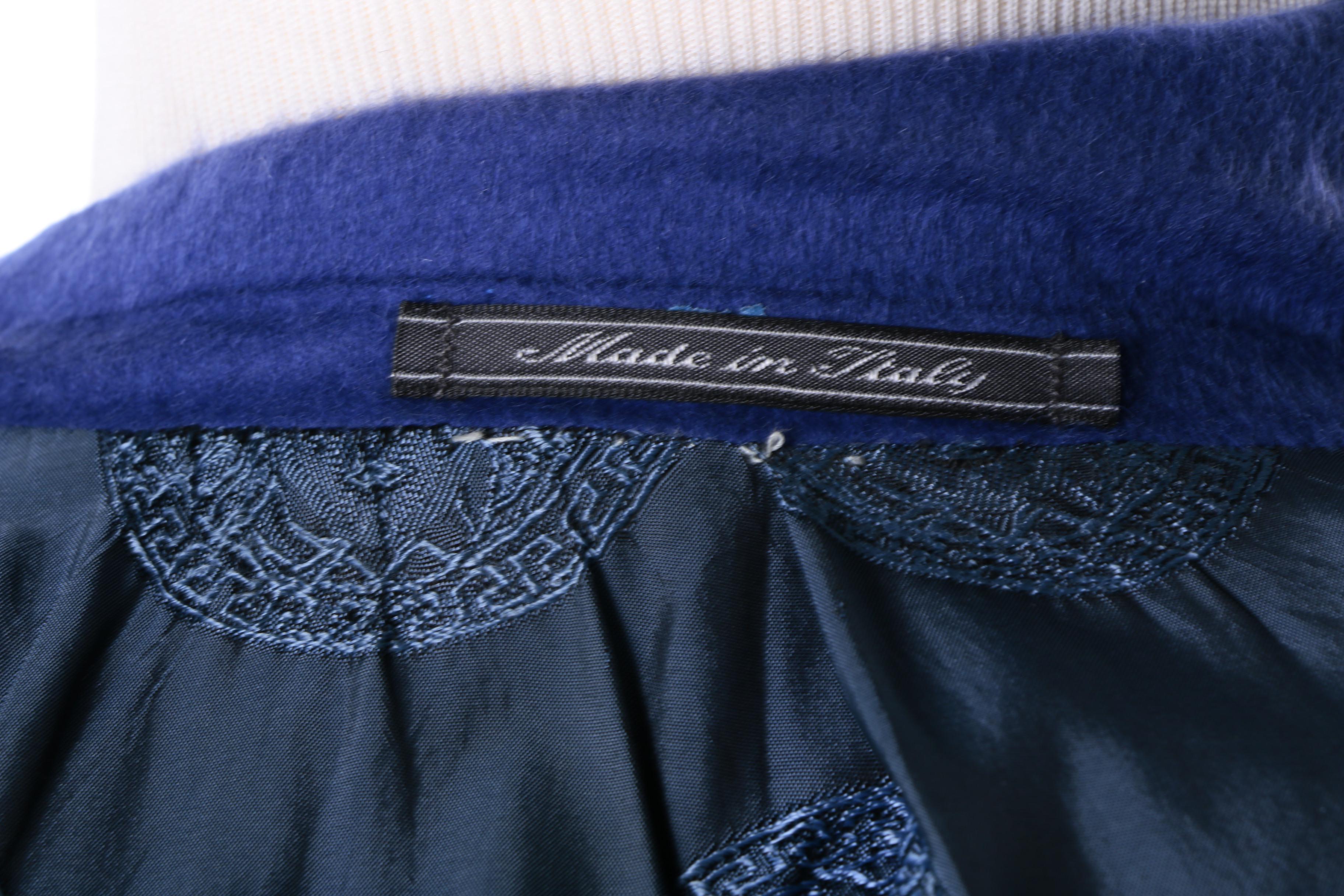 Men's Vintage Gianni Versace Purple Angora Wool Suit Jacket