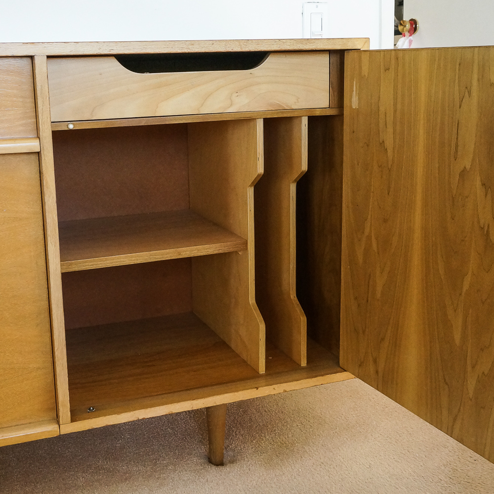 Mid Century Modern Walnut Credenza