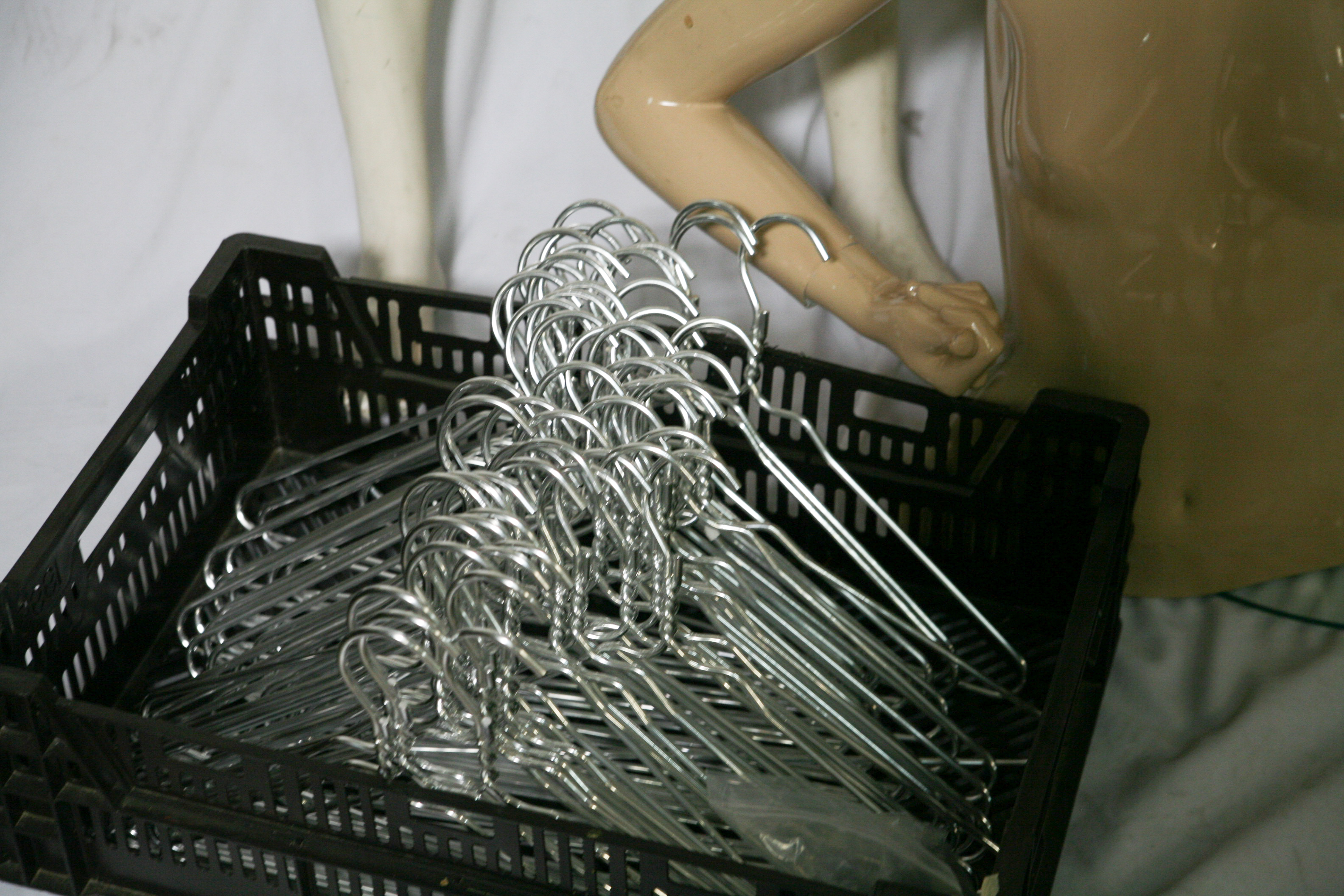 Female Mannequins and Clothing Hangers