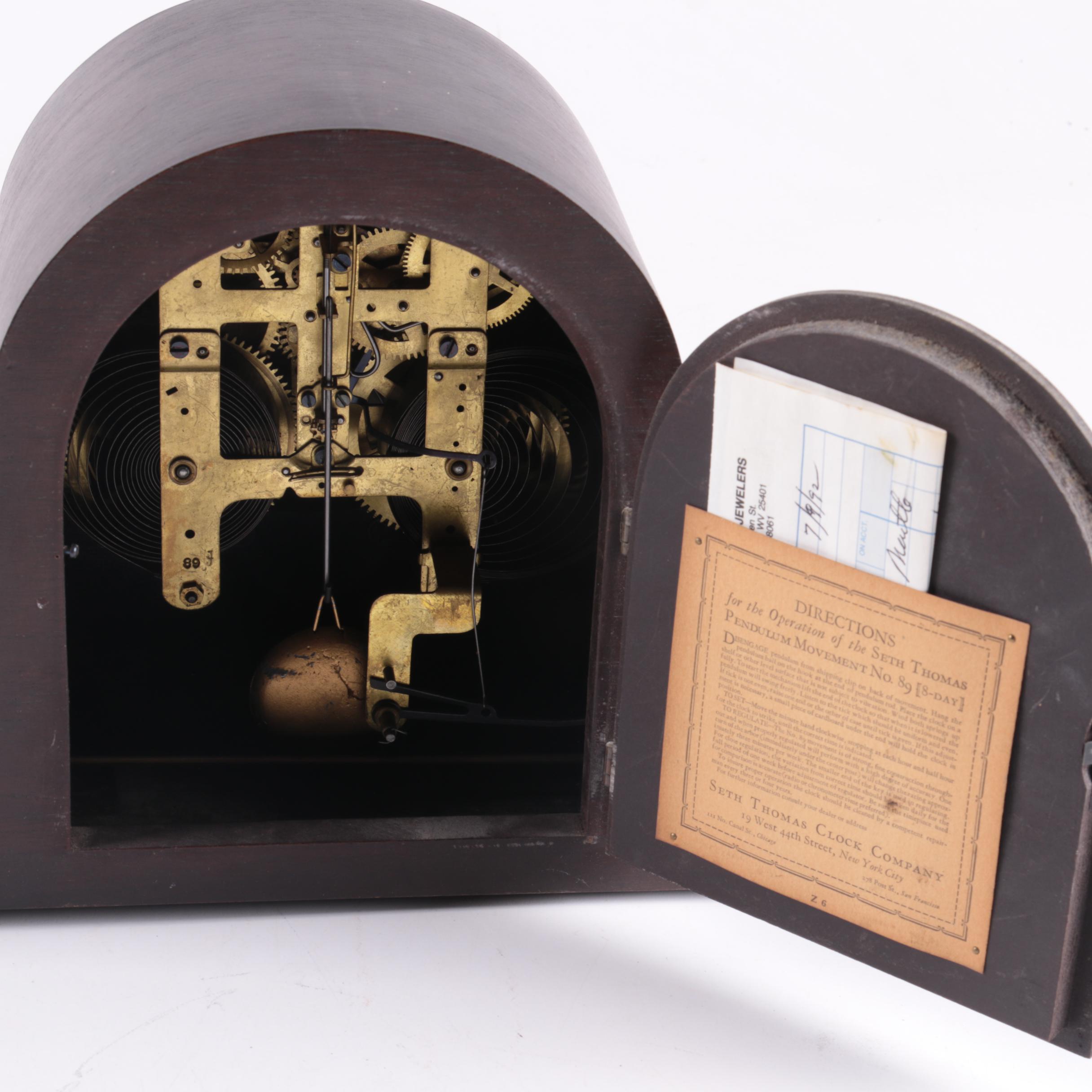 Vintage Seth Thomas "Sentinel #10" Eight Day Mantel Clock