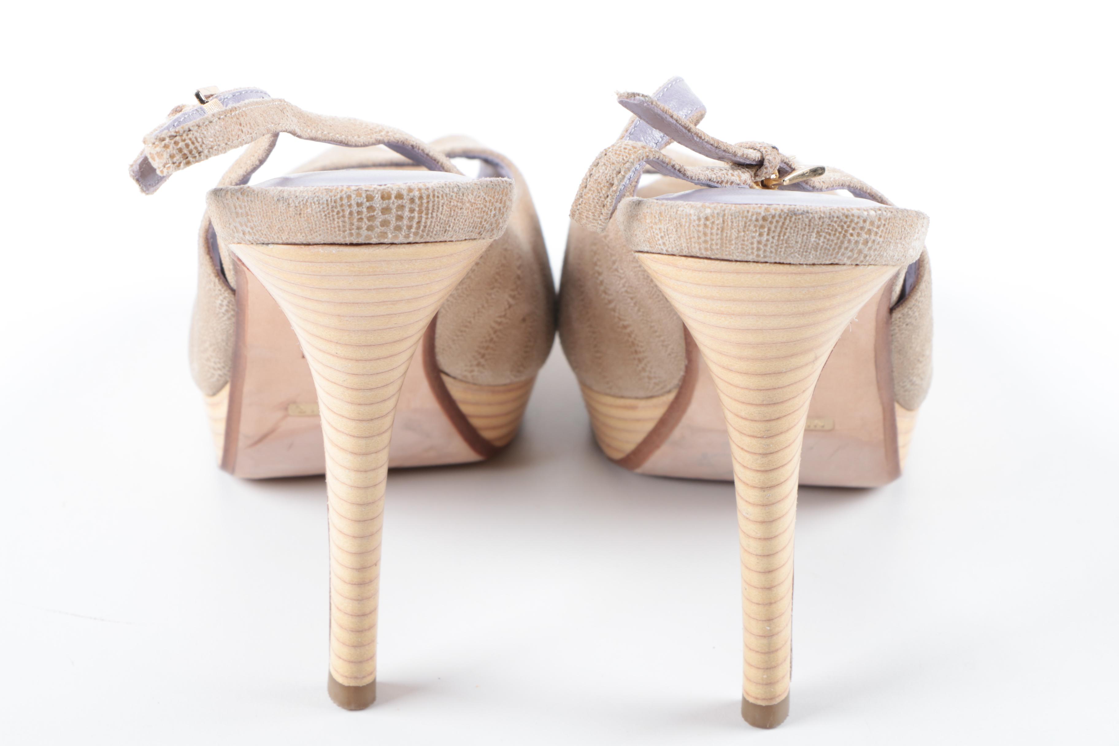 Cole Haan Peep-Toe Slingback Heels by Nike Air