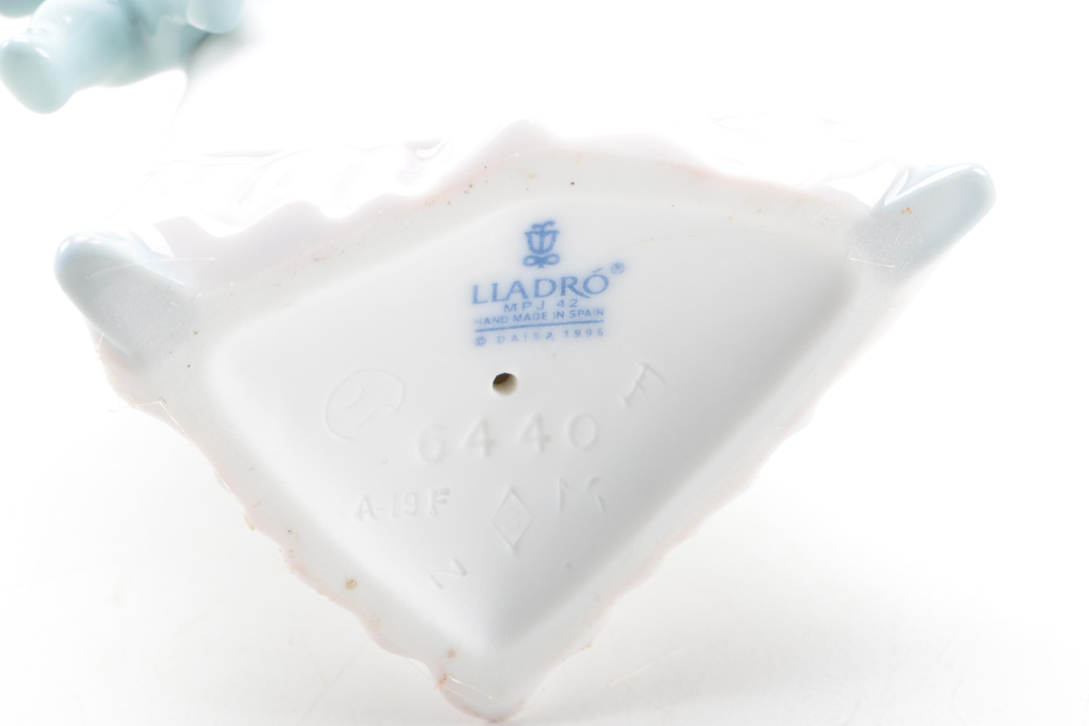 Lladró "Don't Forget Me" and "Time for Bed" Porcelain Figurines