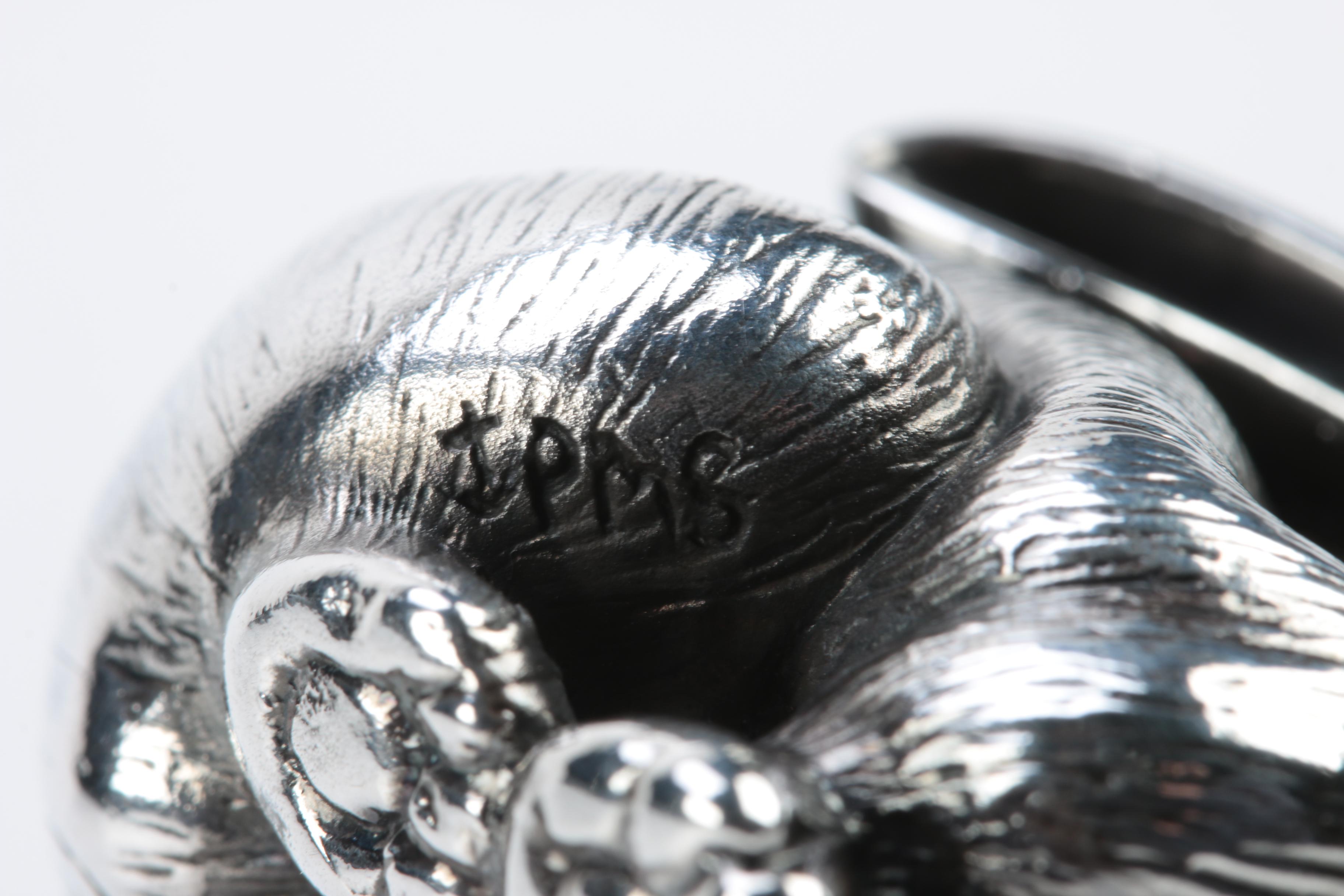 940 Silver Rabbit Figurine