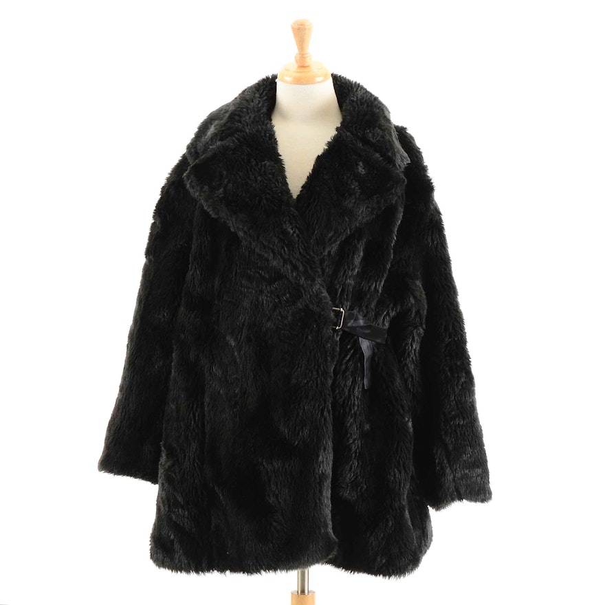 John Richmond Faux Fur Coat