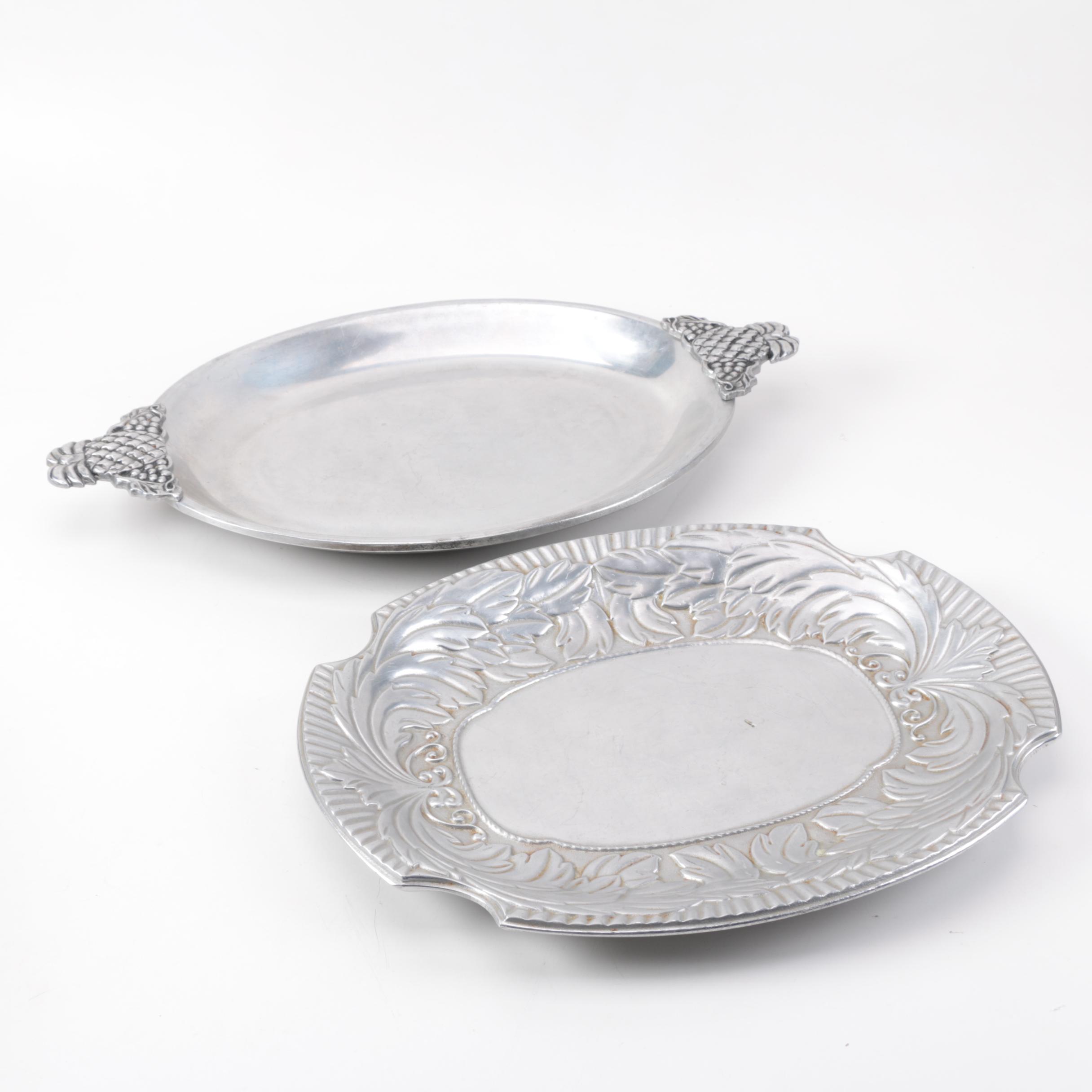 Wilton Armetale and Pewtarex Pewter Serving Trays