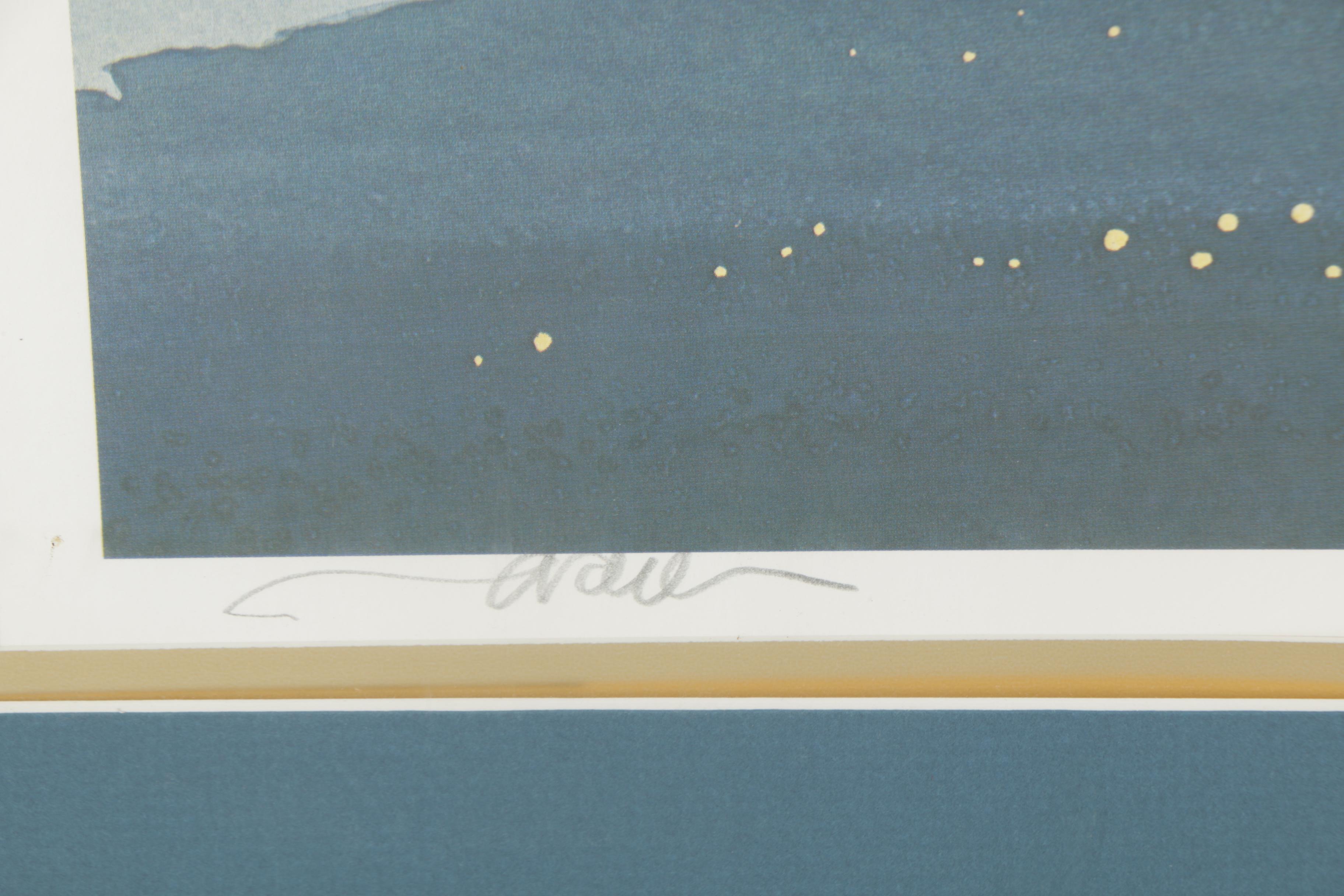 Limited Edition Offset Lithograph After Byron Birdsall "River of Gold"