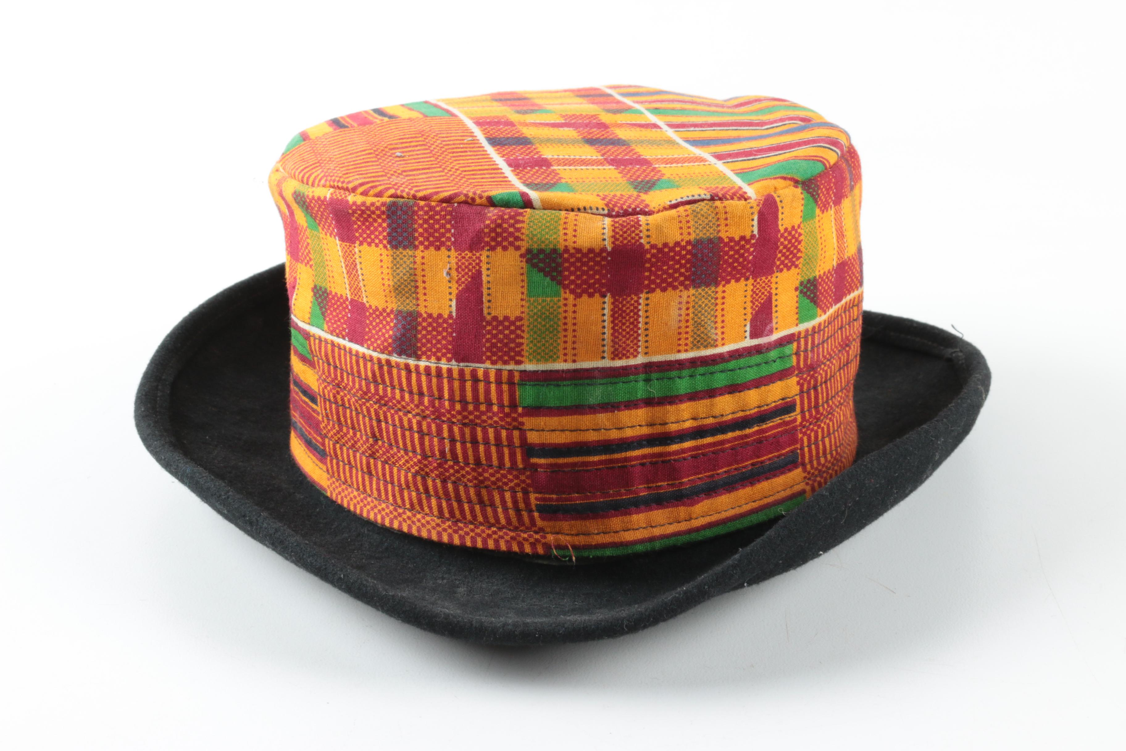 African Kente Cloth Hats