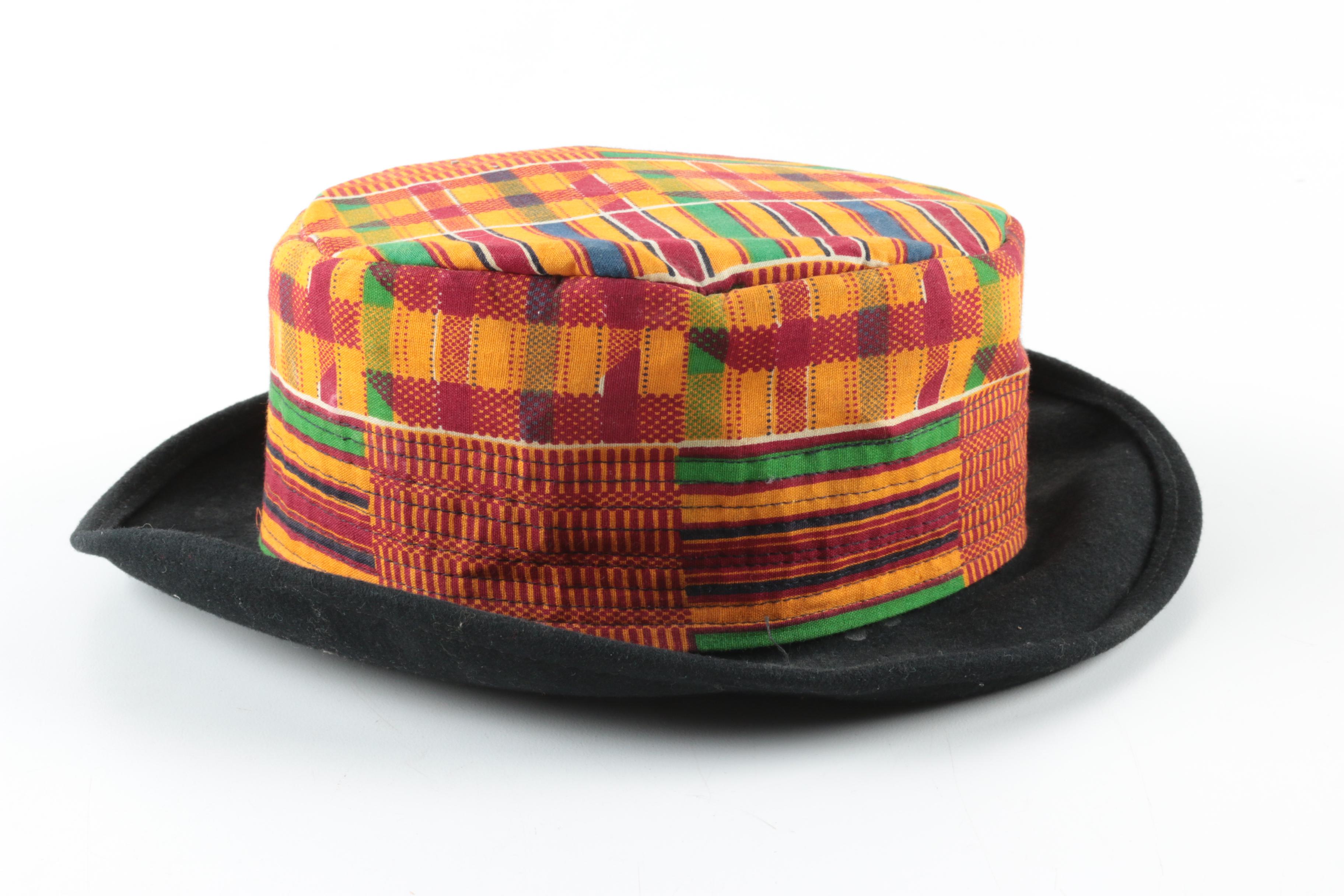 African Kente Cloth Hats