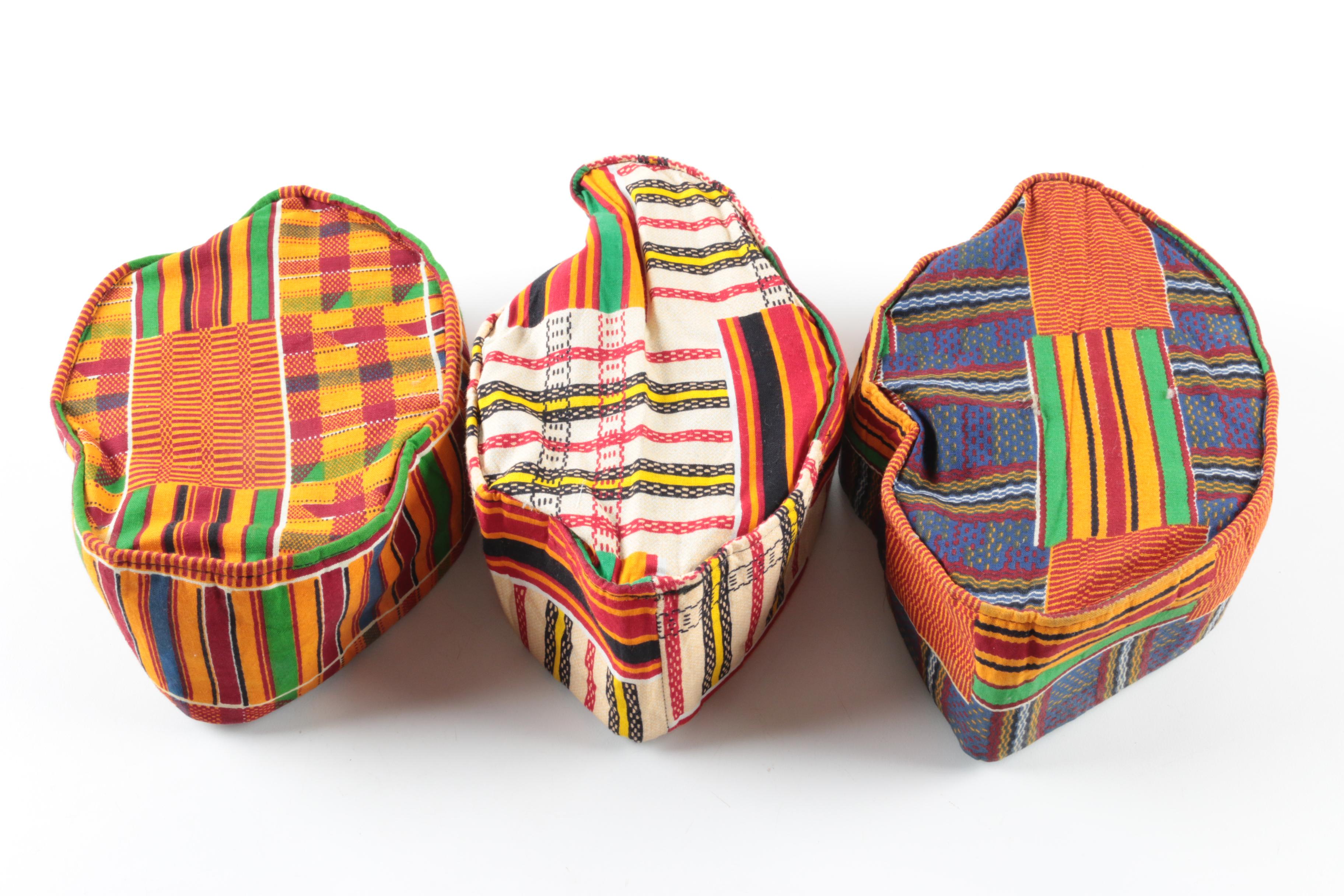 African Kente Cloth Hats