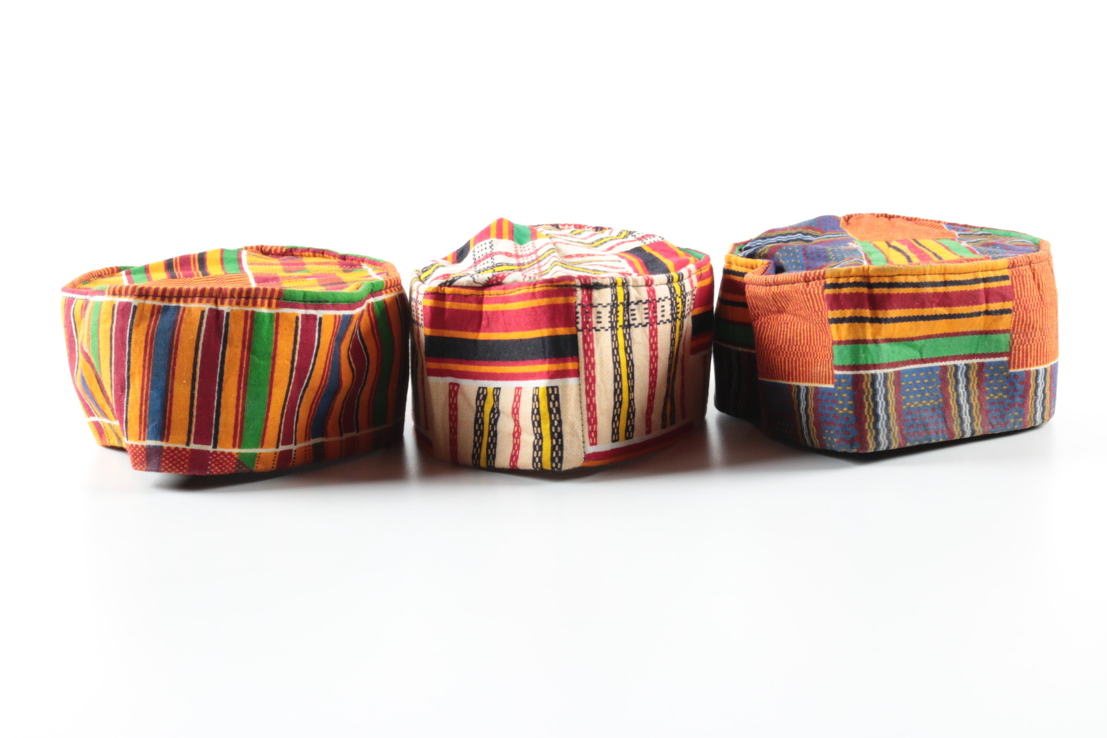 African Kente Cloth Hats