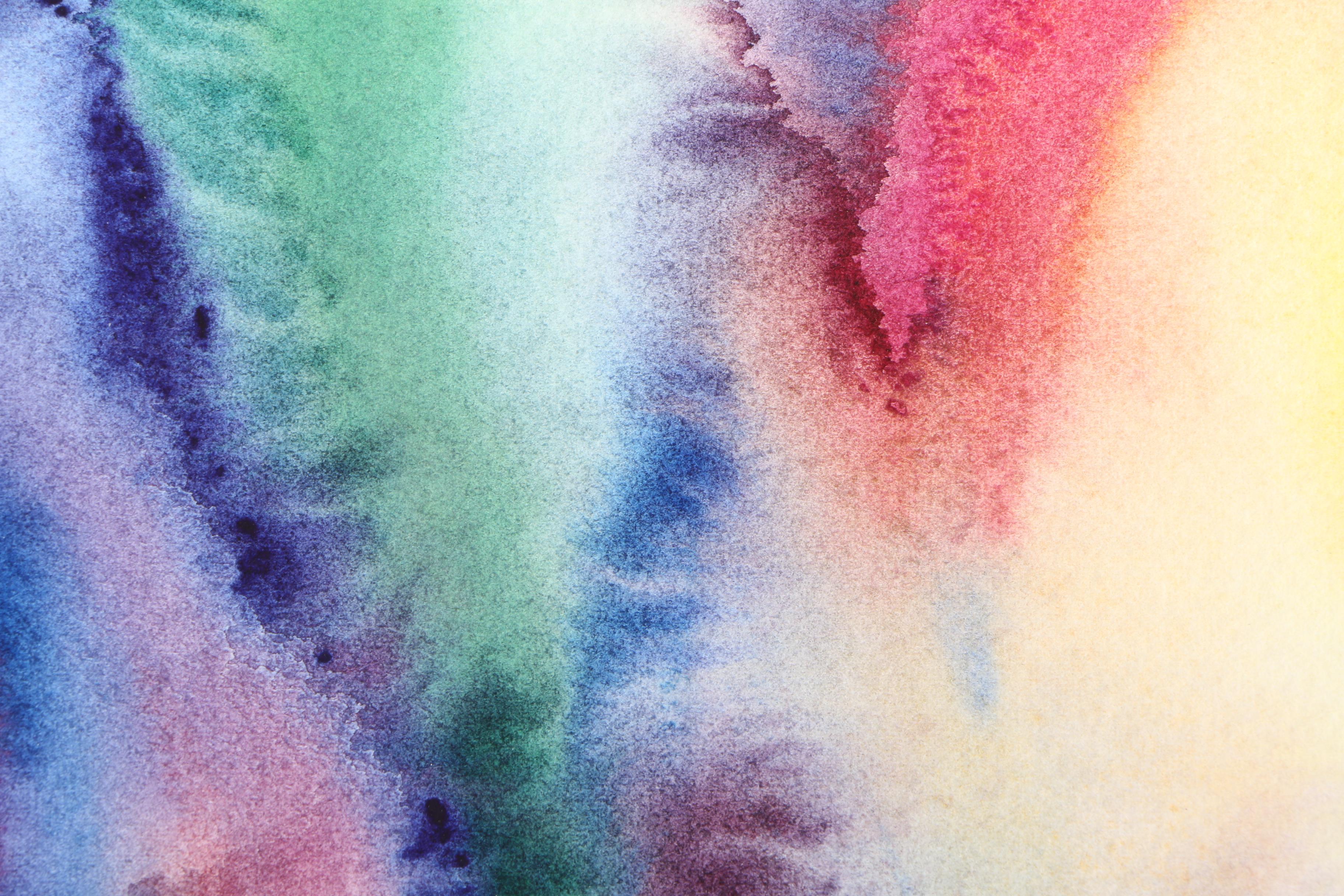 Phebe Abstract Watercolor Painting of an Iris