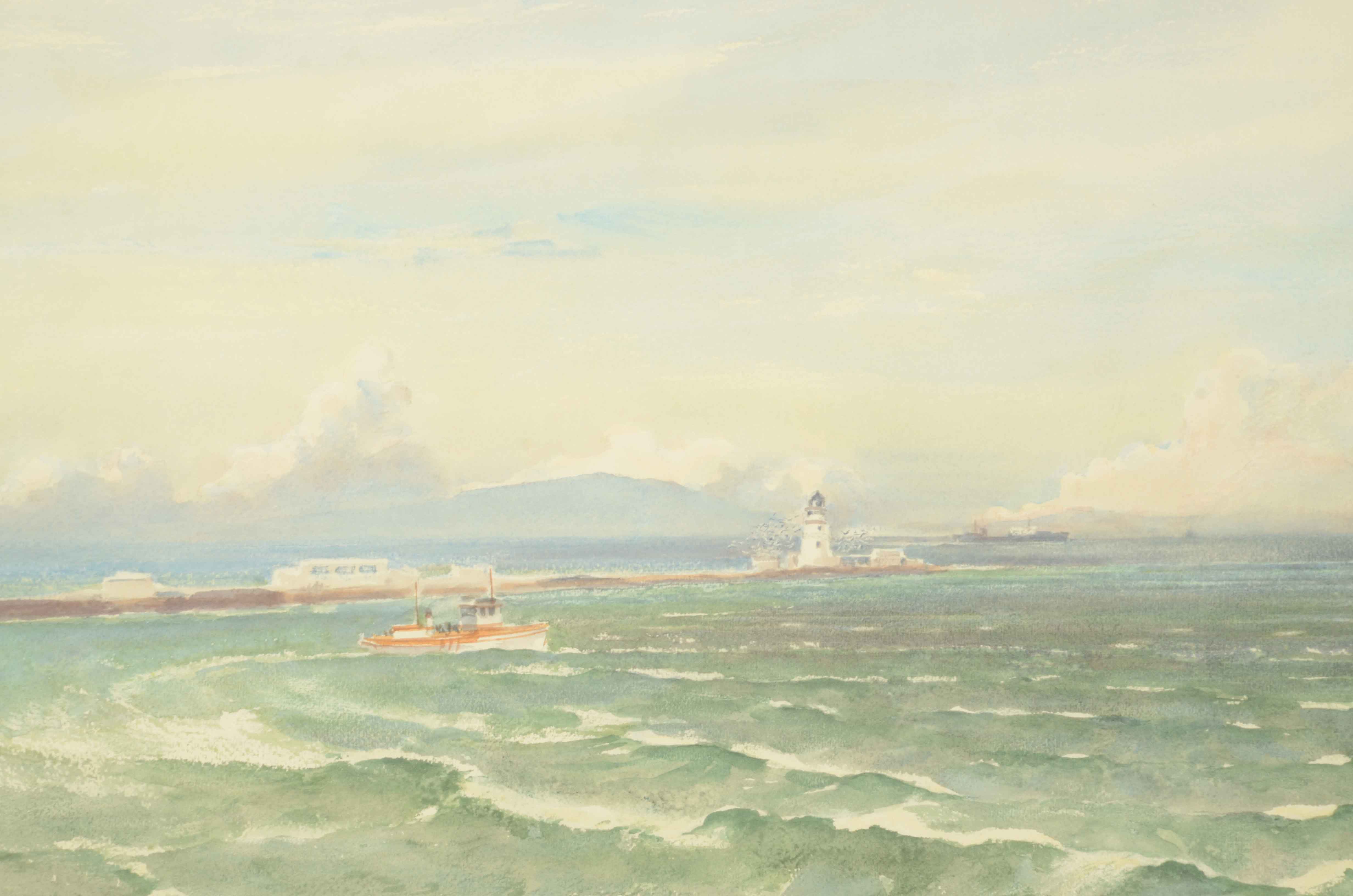 Sundsmo Original Watercolor Painting of Seascape