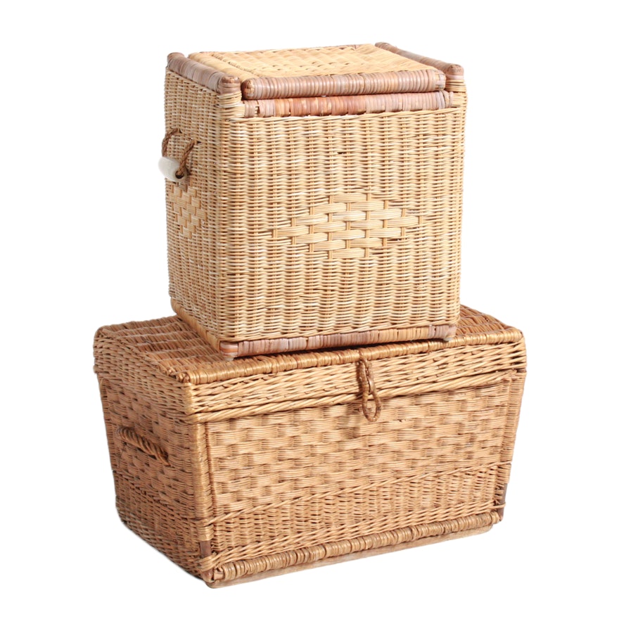 Pair of Woven Baskets