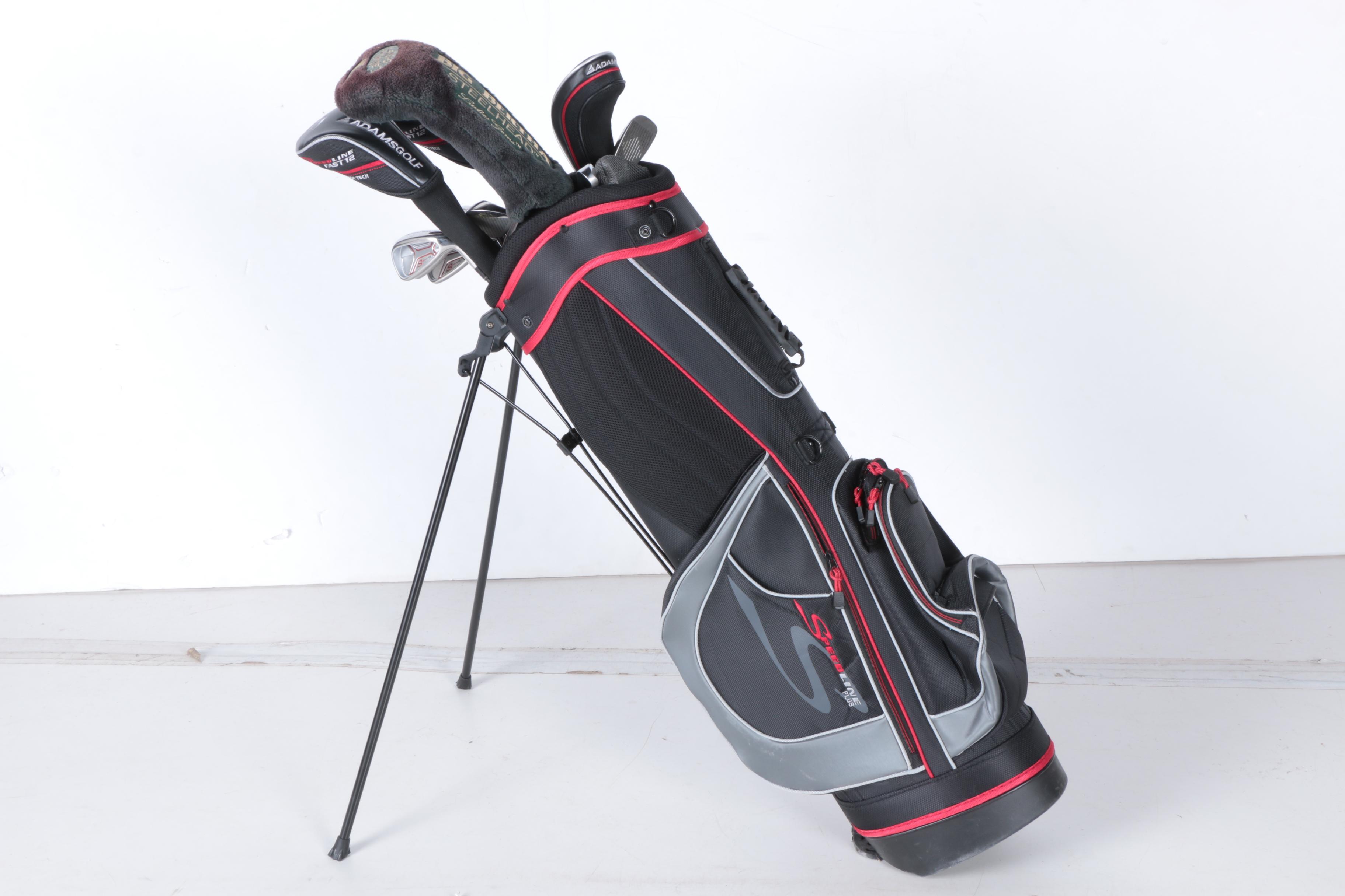 Adams Golf "Speedline Plus" Golf Bag with Golf Club Set