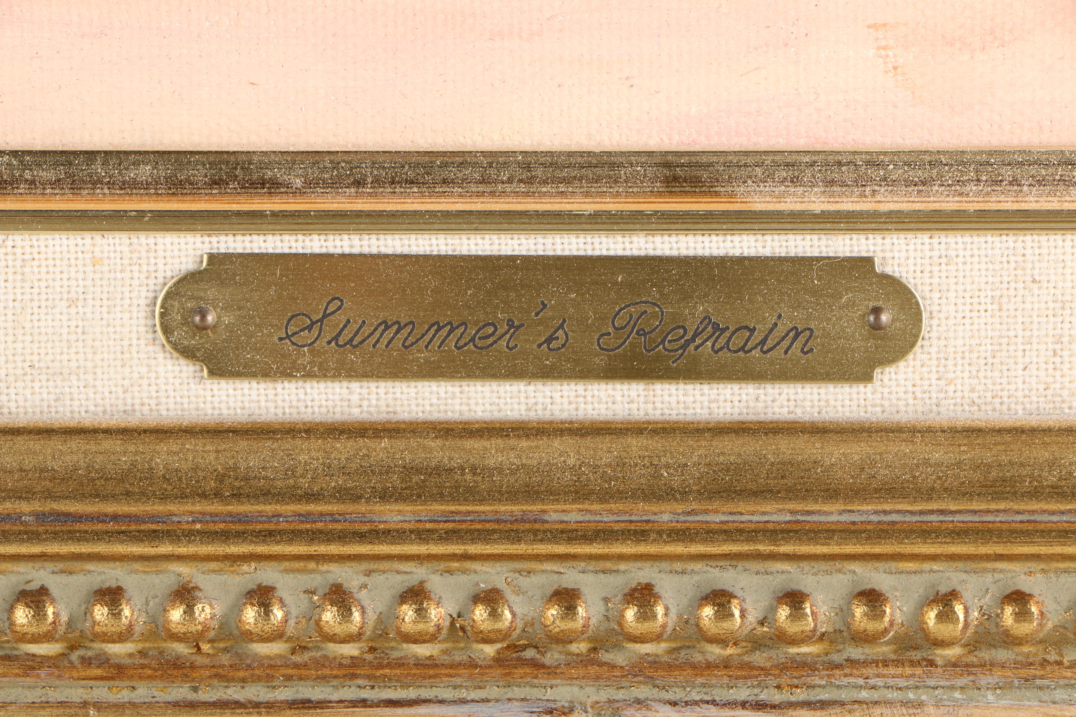 Enid Silverman Oil Painting on Canvas "Summer's Refrain"