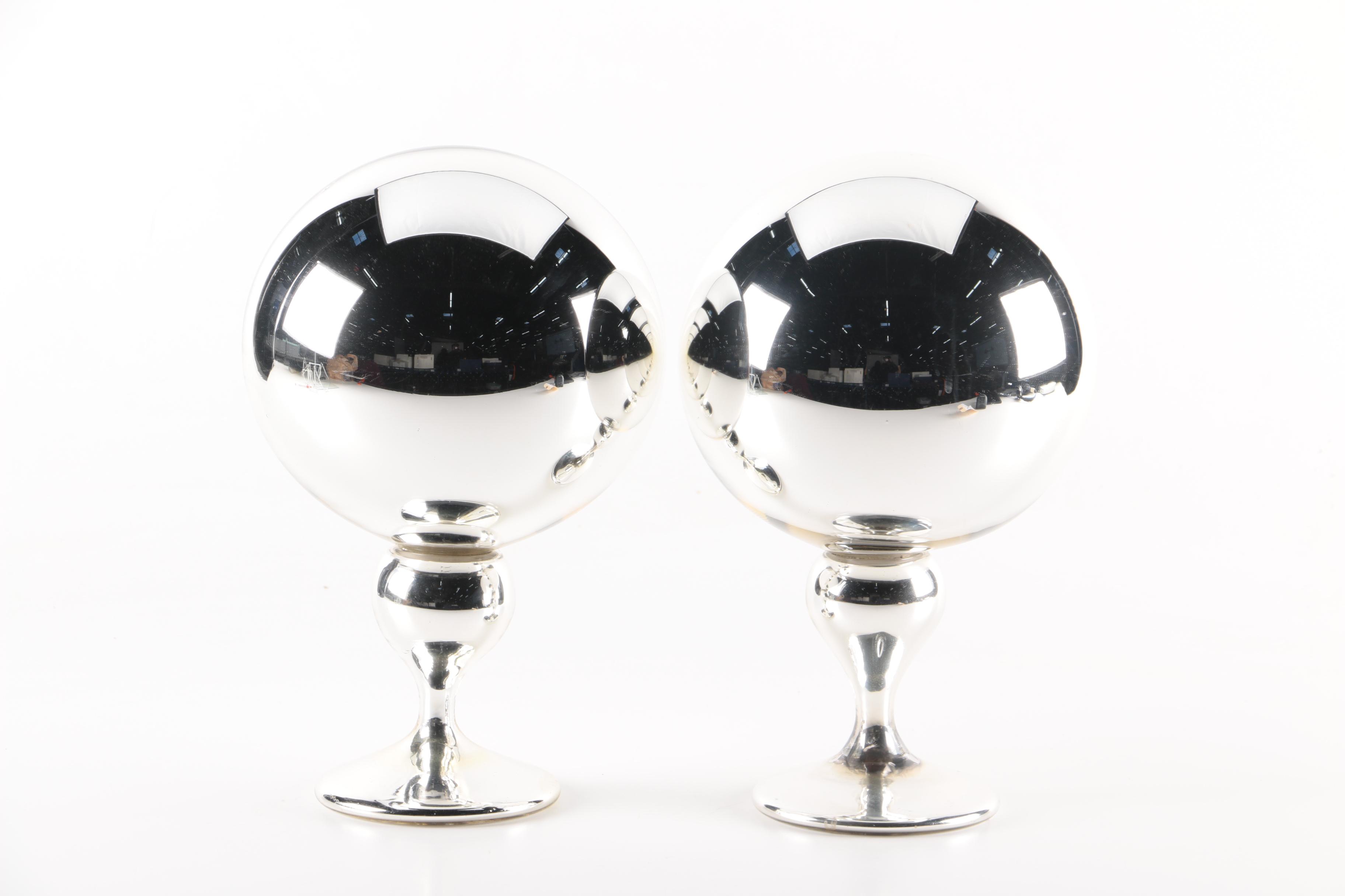 Decorative Mercury Glass Globes