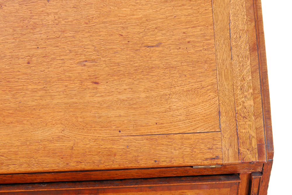 English George III Oak Slant-Front Desk