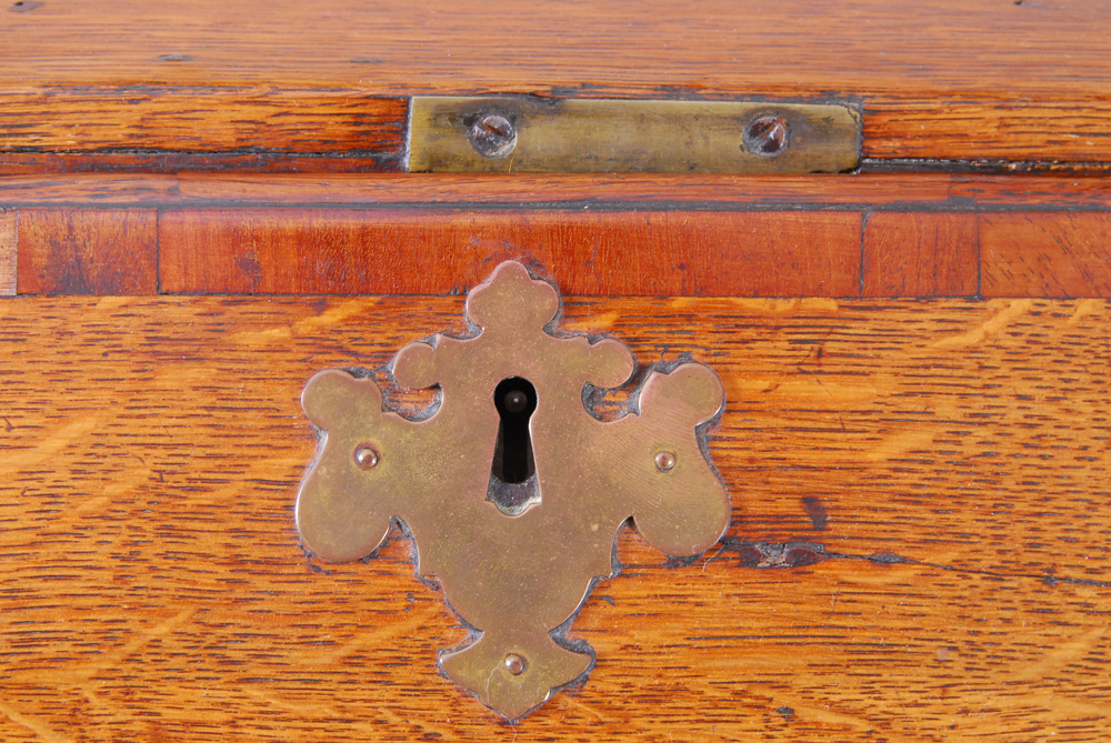 English George III Oak Slant-Front Desk