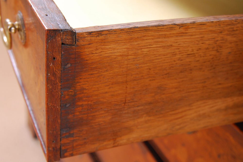 English George III Oak Slant-Front Desk