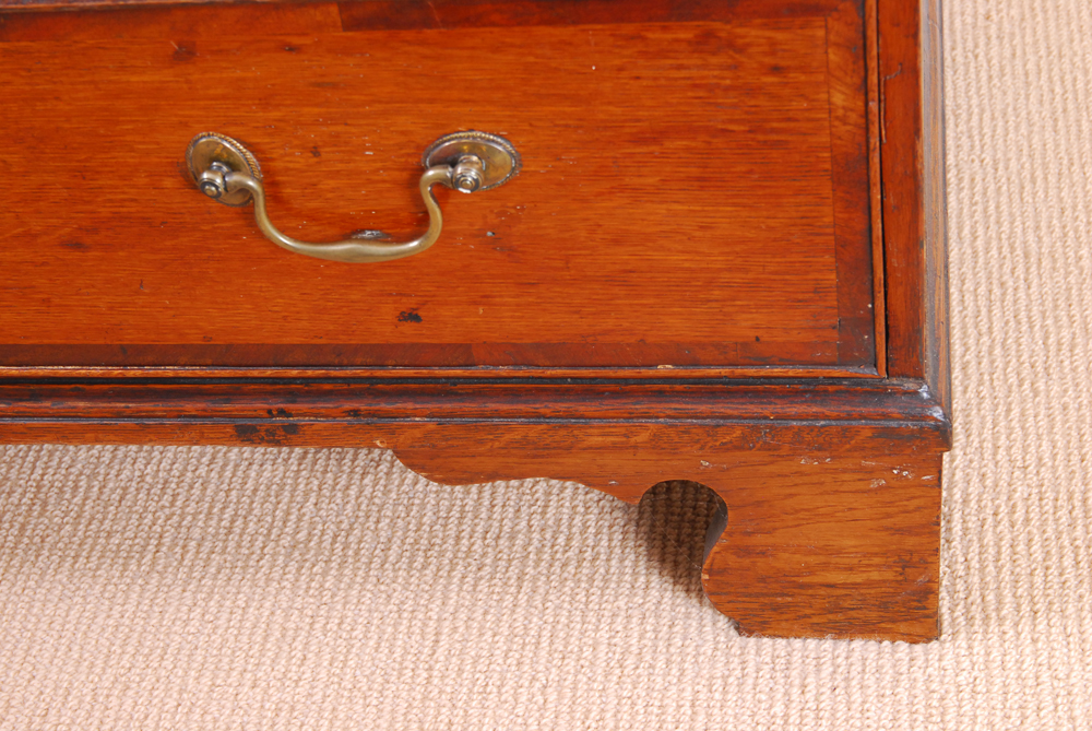 English George III Oak Slant-Front Desk