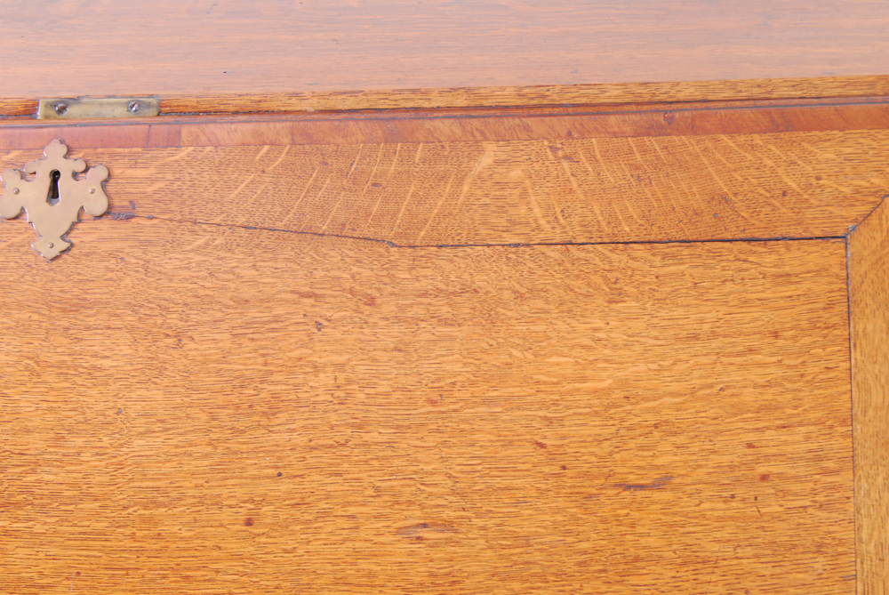 English George III Oak Slant-Front Desk