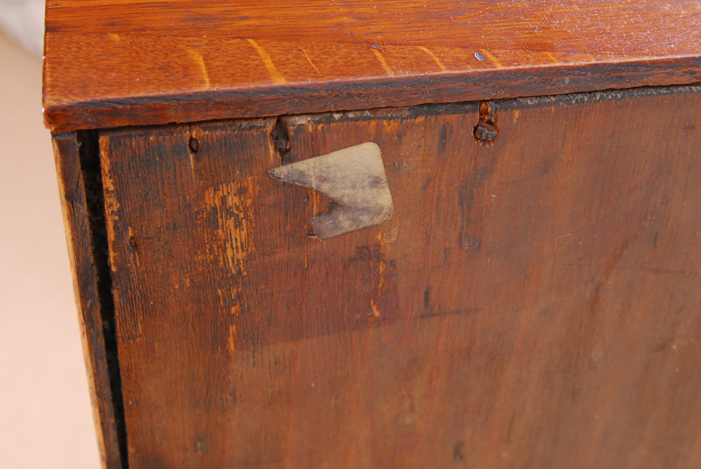 English George III Oak Slant-Front Desk