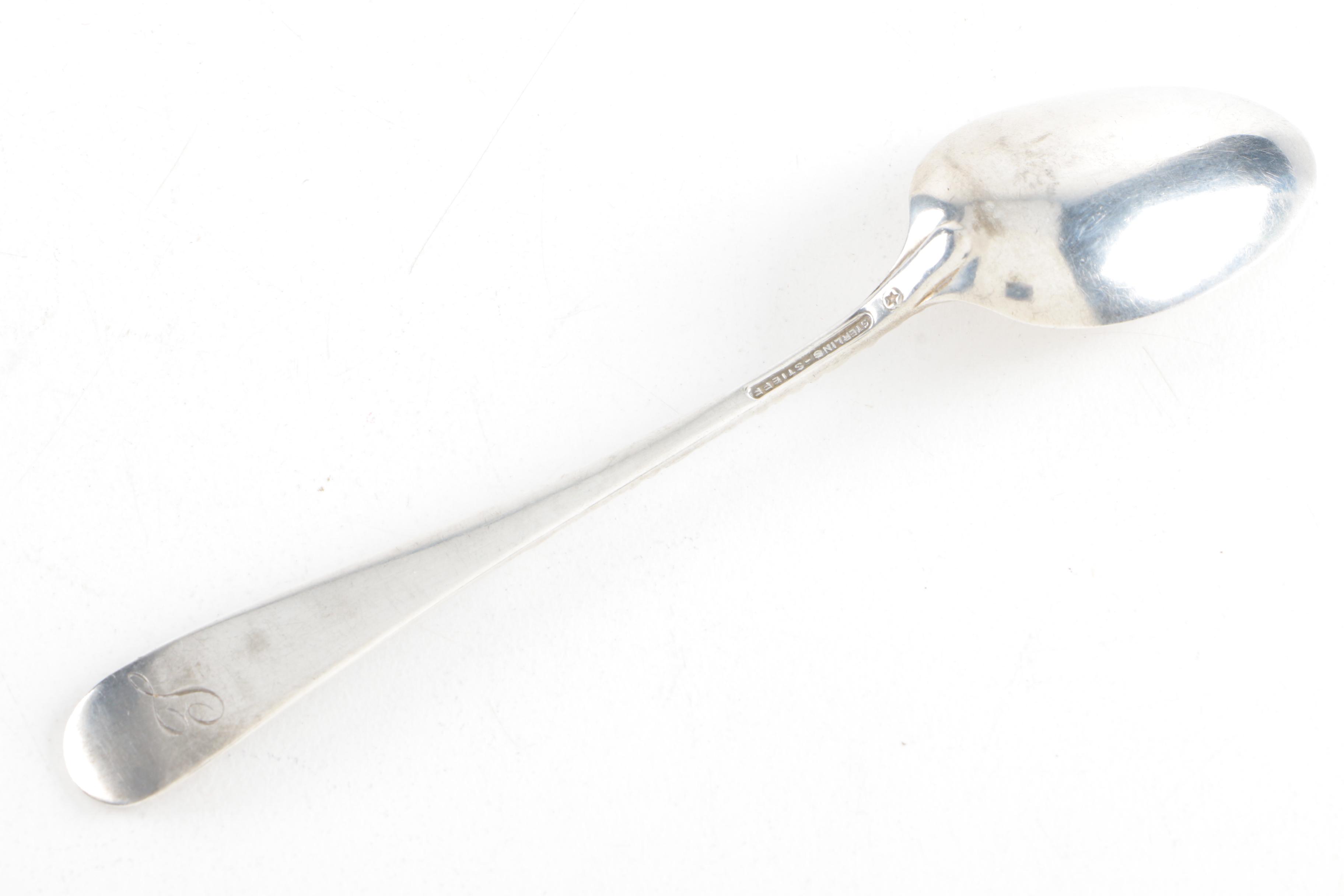 The Stieff Co. "Rose" Sterling Silver Five O'Clock Spoons