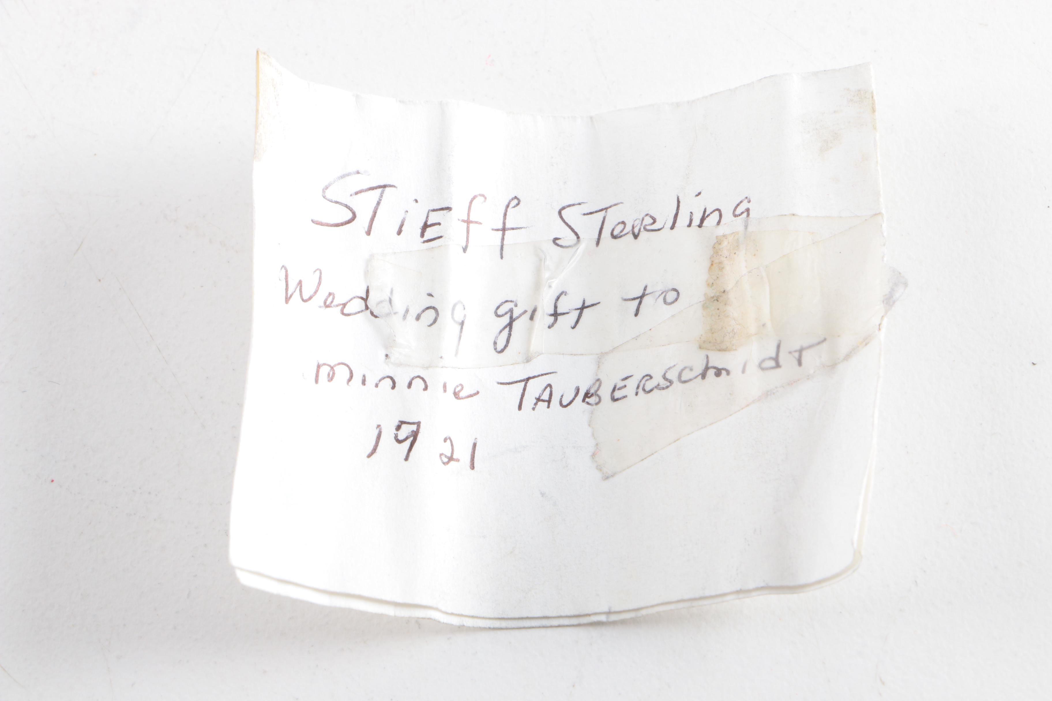 The Stieff Co. "Rose" Sterling Silver Five O'Clock Spoons