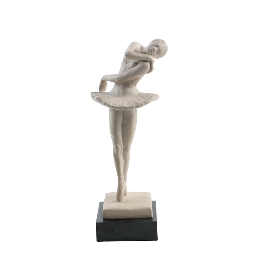 Austin Productions Vintage Plaster Sculpture of Ballerina